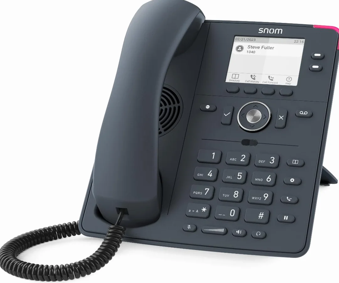 Snom D140 Łupek szary Telefon VoIP, wyświetlacz LCD 2.8, HD, 2 SIP, PoE Class 1, IPv4/IPv6, OpenVPN