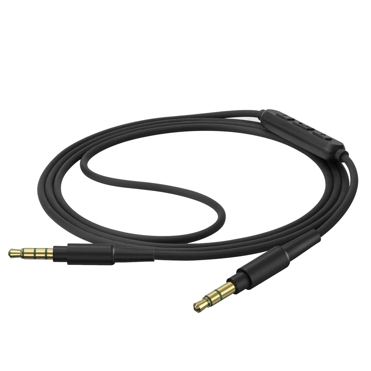 GEEKRIA Kabel audio z mikrofonem, kompatybilny z Edifier STAX SPIRIT S5, W800BT, kabel słuchawkowy, 1/8 cala (3,5 mm) na 3,5 mm, zapasowy kabel stereo z mikrofonem wbudowanym i regulatorem głośności