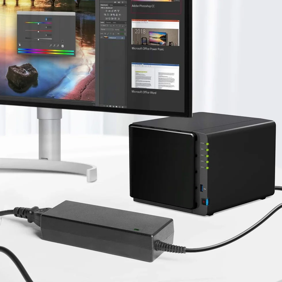 Zasilacz 12V 8,33A do Synology DiskStation DS918+ DS920+ DS409 4-kieszeniowa NAS