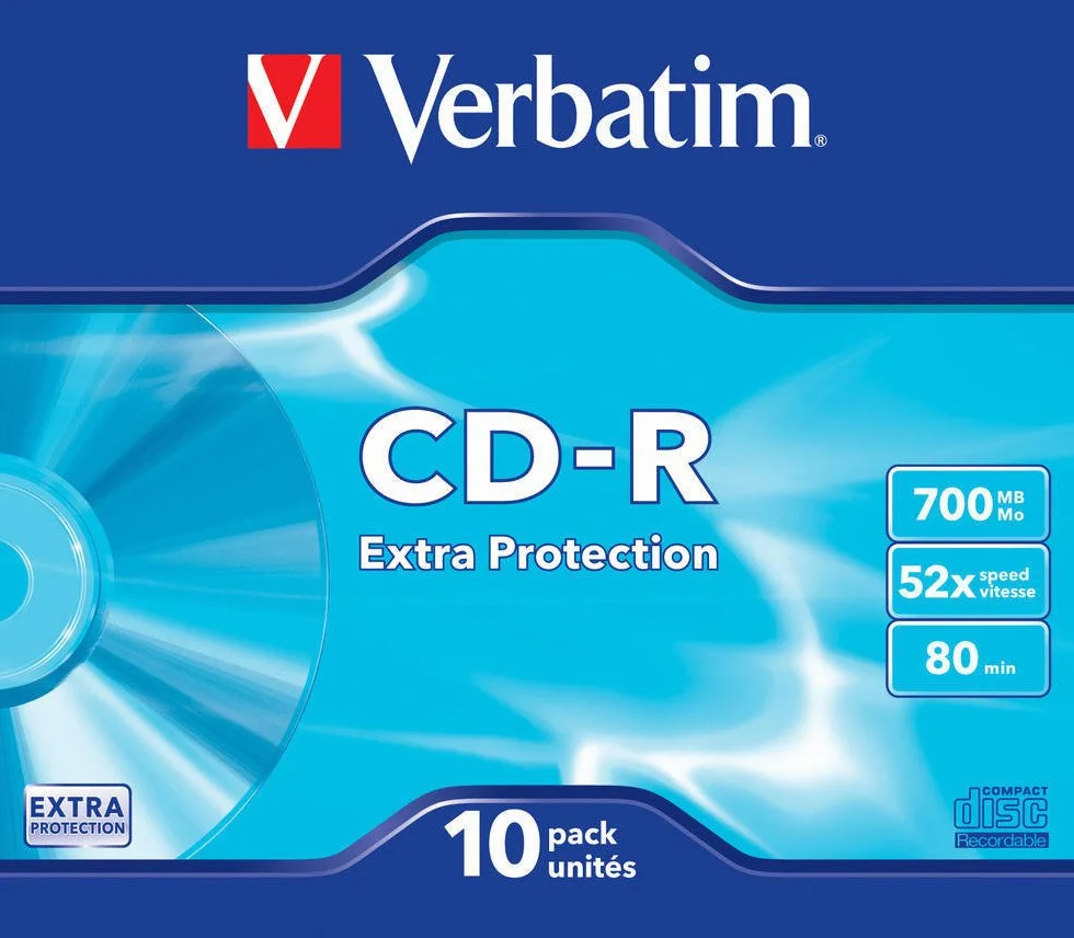 Verbatim 43415, Opakowanie na Płyty CD-R 700MB, Niebieski