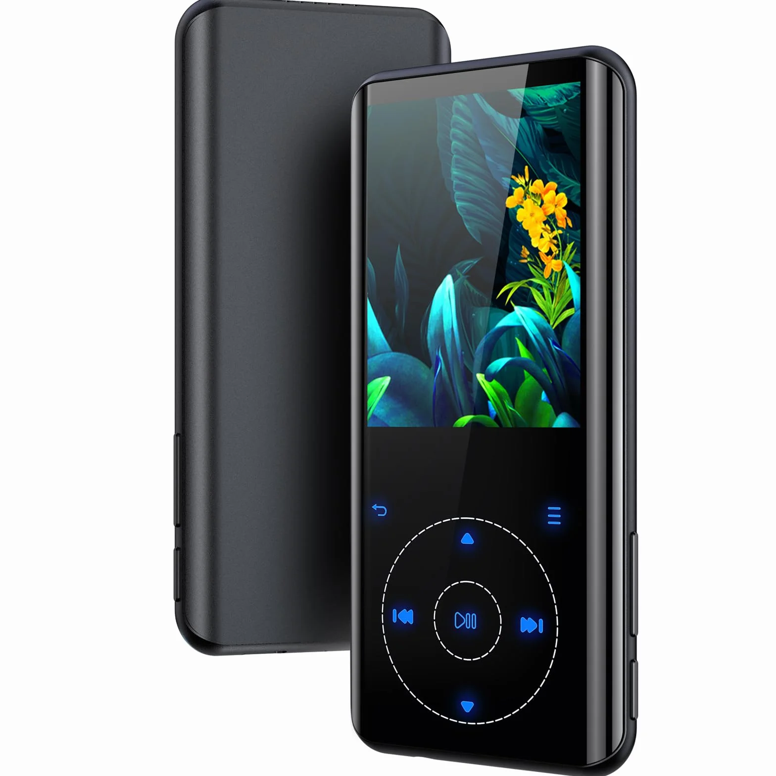 Odtwarzacz MP3 64 GB, Bluetooth 5.3, HiFi dźwięk, metalowa obudowa, wbudowany HD głośnik, przycisk dotykowy, nagrywarka głosu, do sportu i biegania