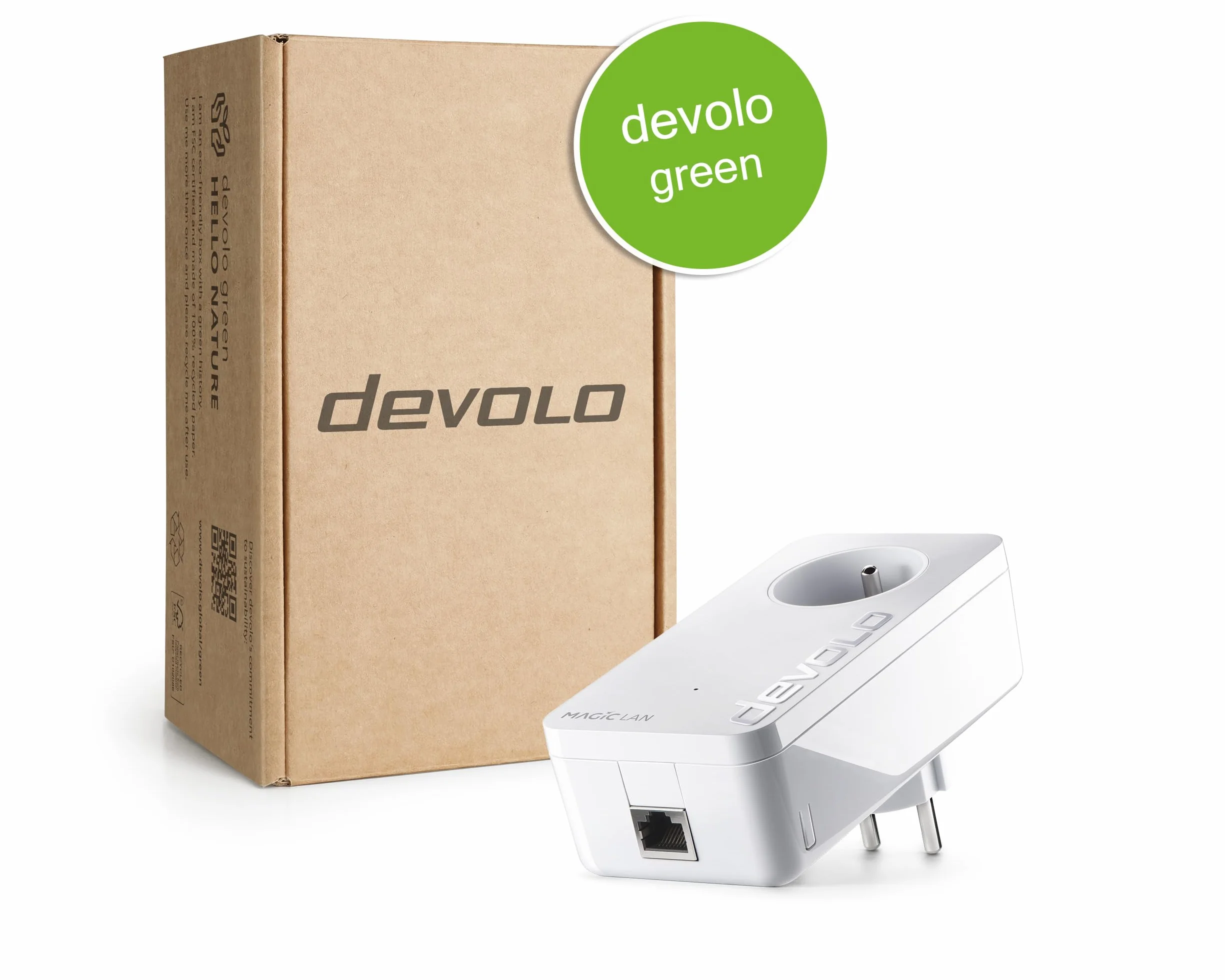 devolo Magic 2 LAN adapter Powerline 2400 Mbit/s Gigabit biały