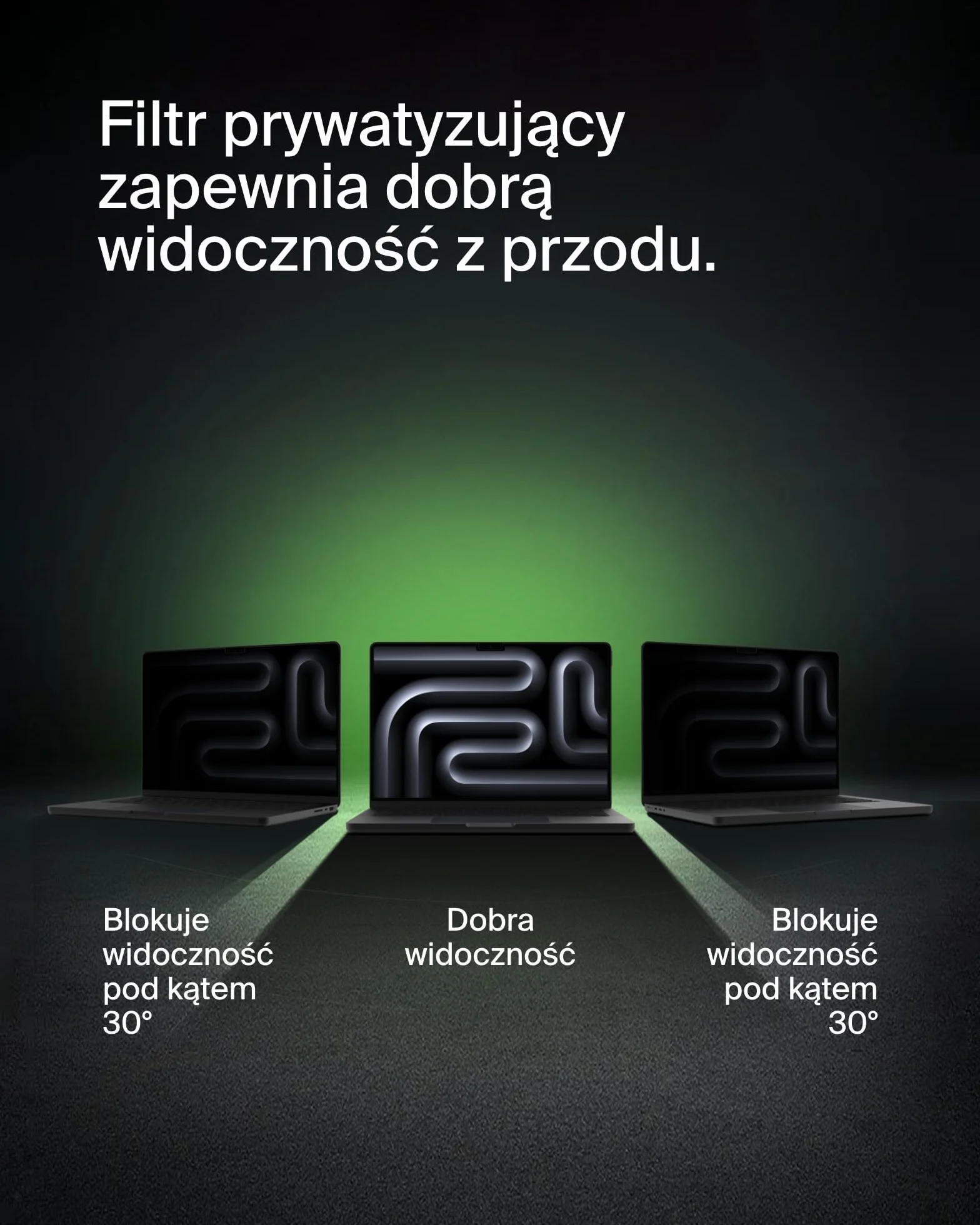 Belkin ScreenForce TruePrivacy osłona ekranu do MacBooka Air Pro 14 M1-3, przeciwodblaskowy filtr prywatyzujący 2H, silikonowe mocowanie