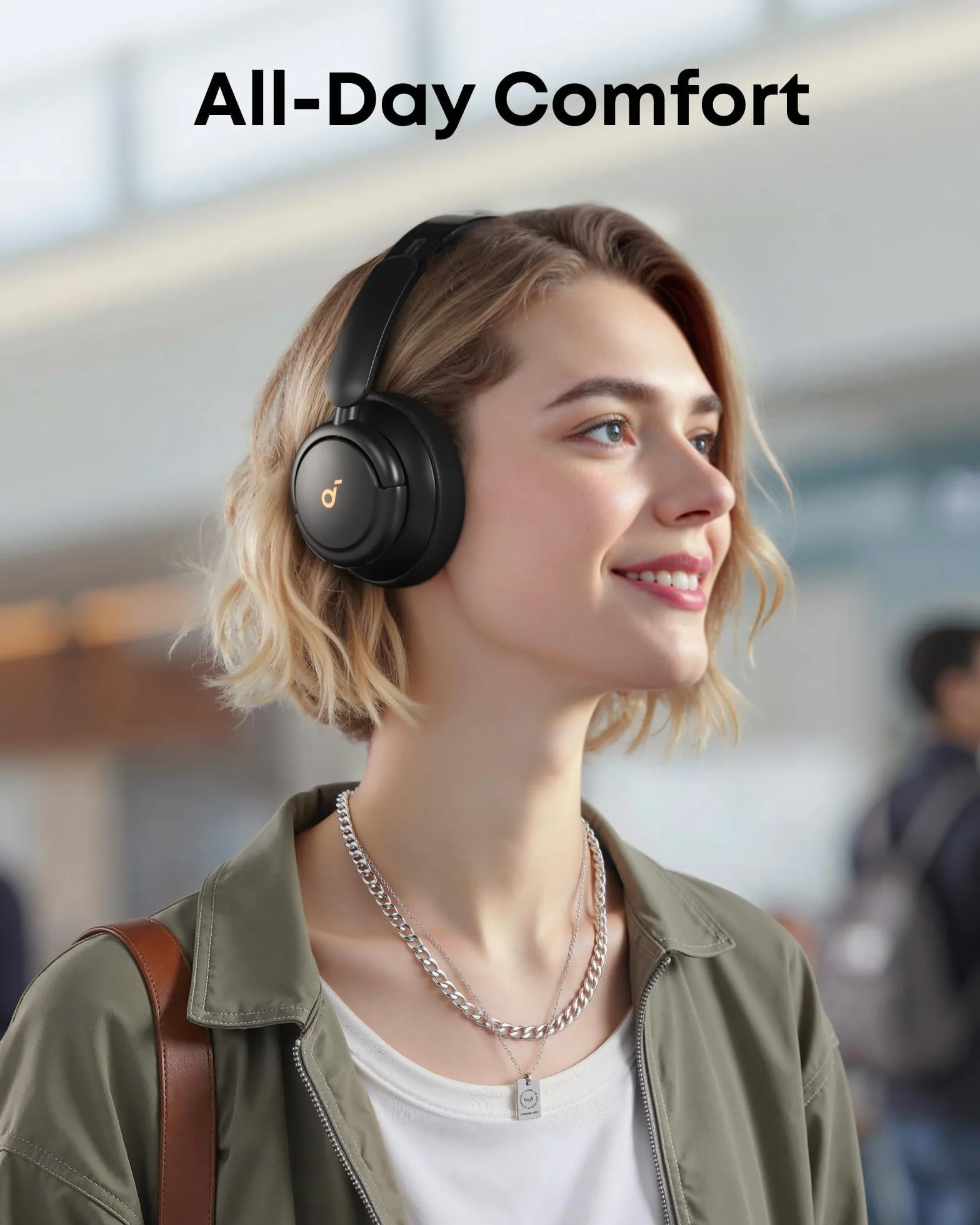 Soundcore Q30(odnowiona) by Anker słuchawki z hybrydową redukcją szumów, wieloma trybami, wysoką rozdzielczością dźwięku, aplikacją, 40 godz. odtwarzania, komfortem