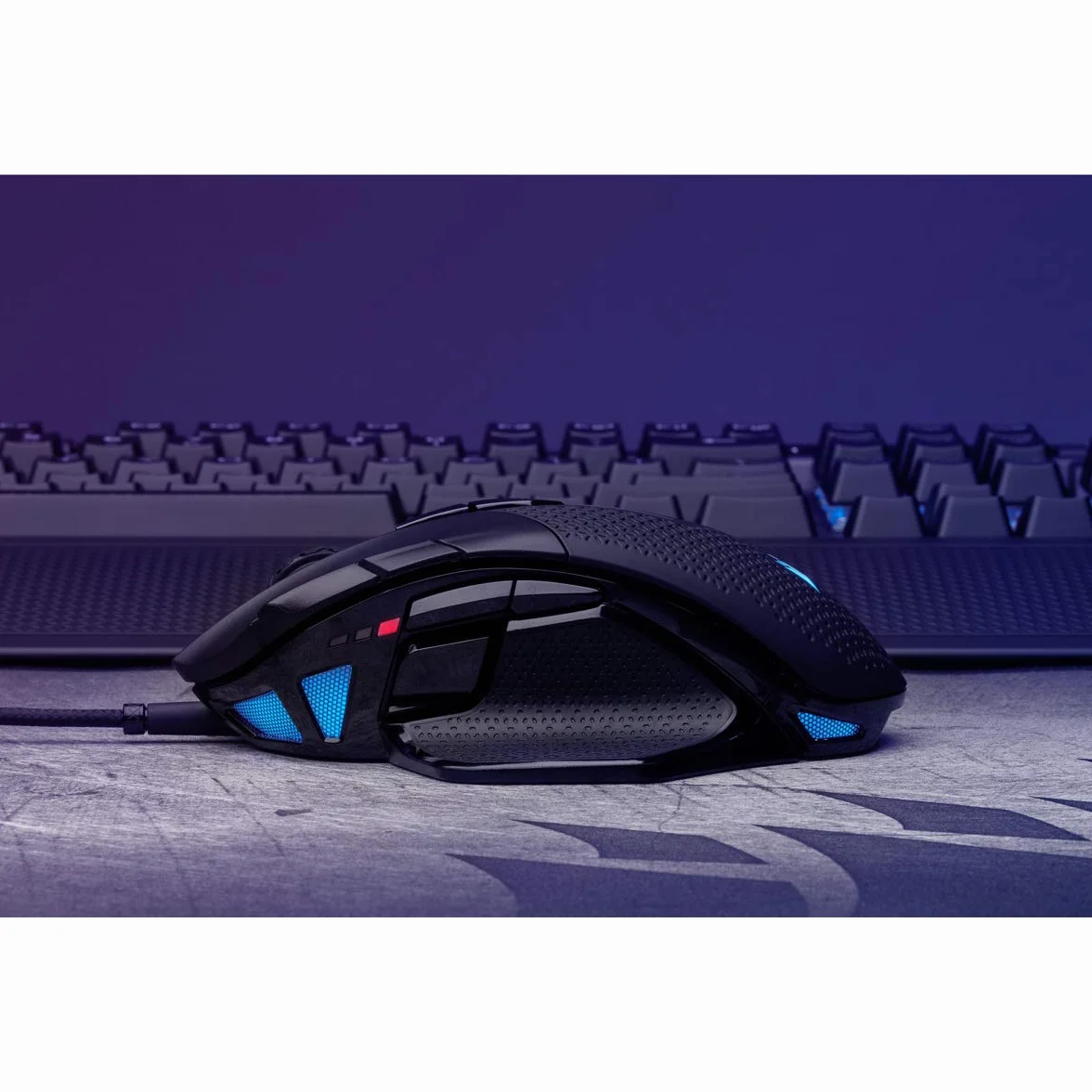 Corsair NIGHT SWORD CH-9306011-EU, Mysz, Czarny/Niebieski