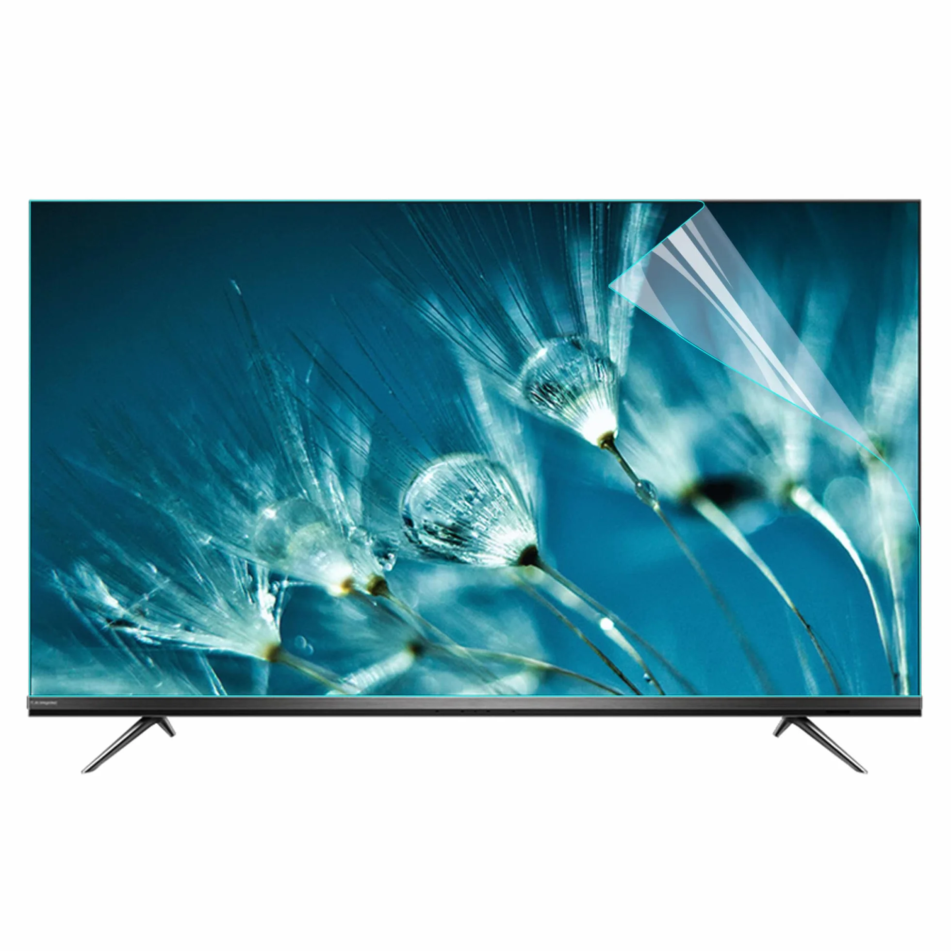 CUNIO Folia antyodblaskowa do telewizora 43-65 cali, do wnętrz, matowa, pyłoszczelna, odporna na zarysowania, współczynnik promieniowania do 90%, ochrona oczu bez pęcherzyków powietrza / 65 w 1440 x