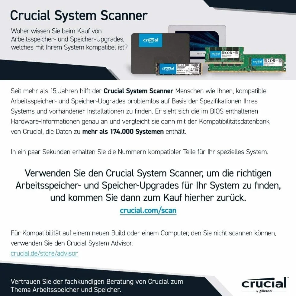 Crucial RAM CT2KIT102464BF160B 16GB Kit (2x8GB) DDR3 1600 MHz CL11 zestaw pamięci do laptopa