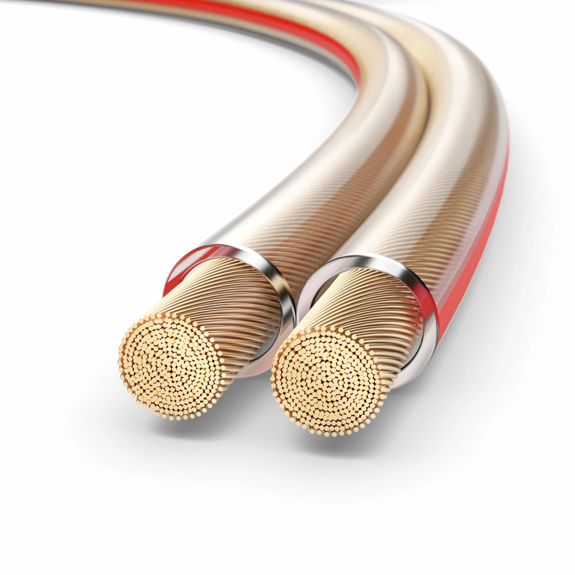 PureLink Kabel głośnikowy OFC 2 x 4,00 mm² 0,20 mm, 20,0 m, kabel z czystej miedzi do głośników hi-fi, subwoofer, kabel audio z oznaczeniem polaryzacji, przezroczysty