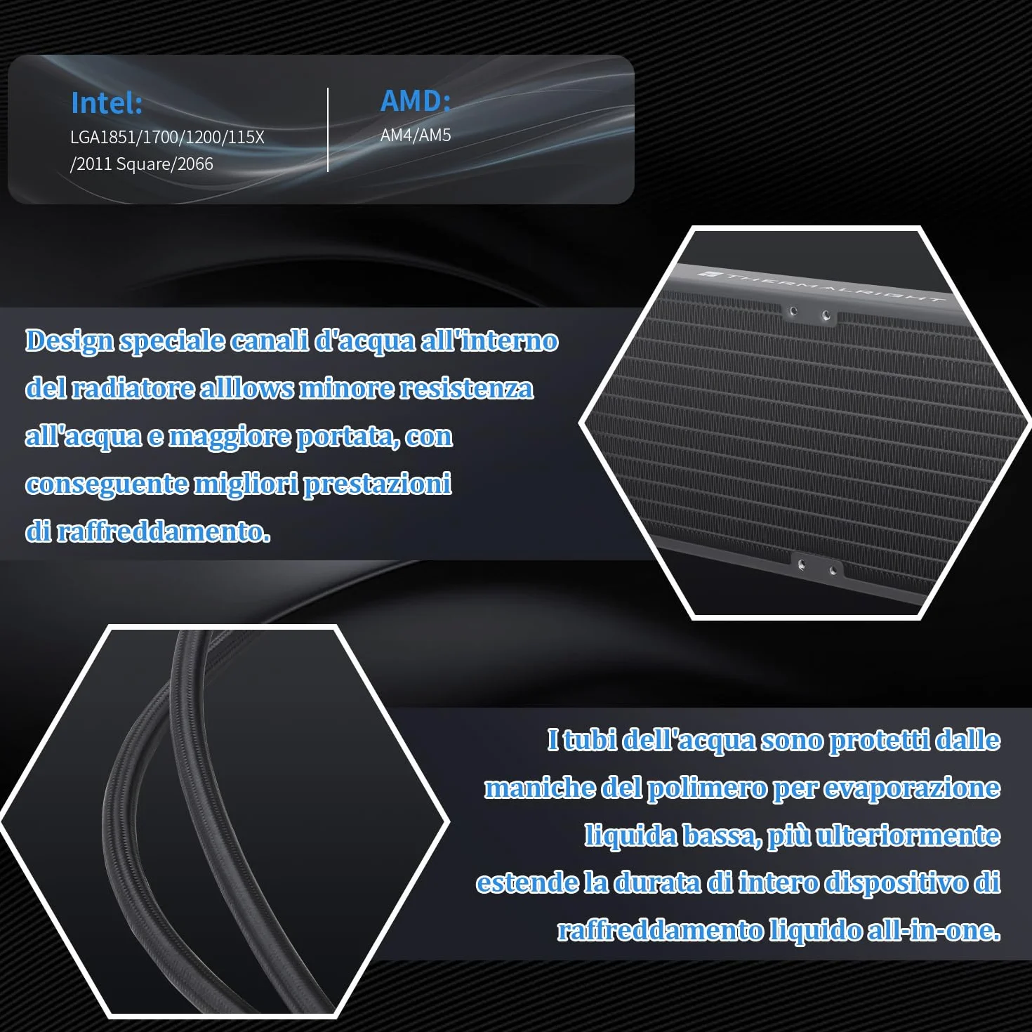 TR -AQUA ELITE 360 V6 ARGB BLACK CPU Cooler cieczy, 360 rzędów chłodzenia, 3x120mm Chłodnica wodna, AMAM: AM4/AM5, Intel LGA115X/1200/2011/1700/1851, Chłodnica procesora AIO