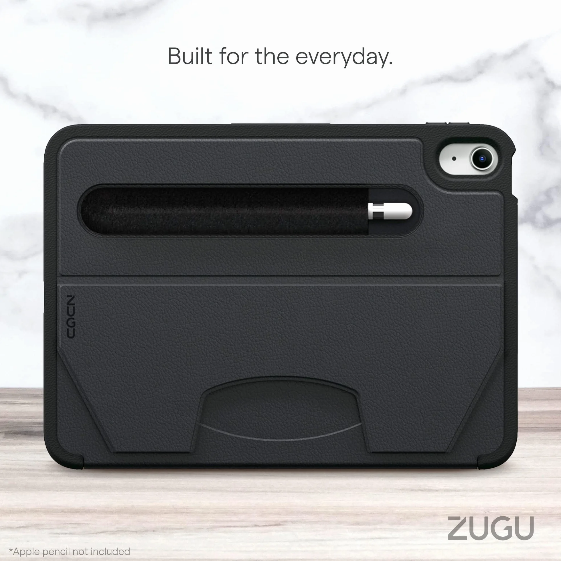 ZUGU CASE iPad 11/10 Generacji Case (A16 2025/2022) 10.9 Etui - Ultra Cienki Ochronny - Apple Pencil Kieszeń - Wygodne 8-Magnetycznie Kątom Stojak Automatyczne Usypianie/Budzenie [ Czarny ]