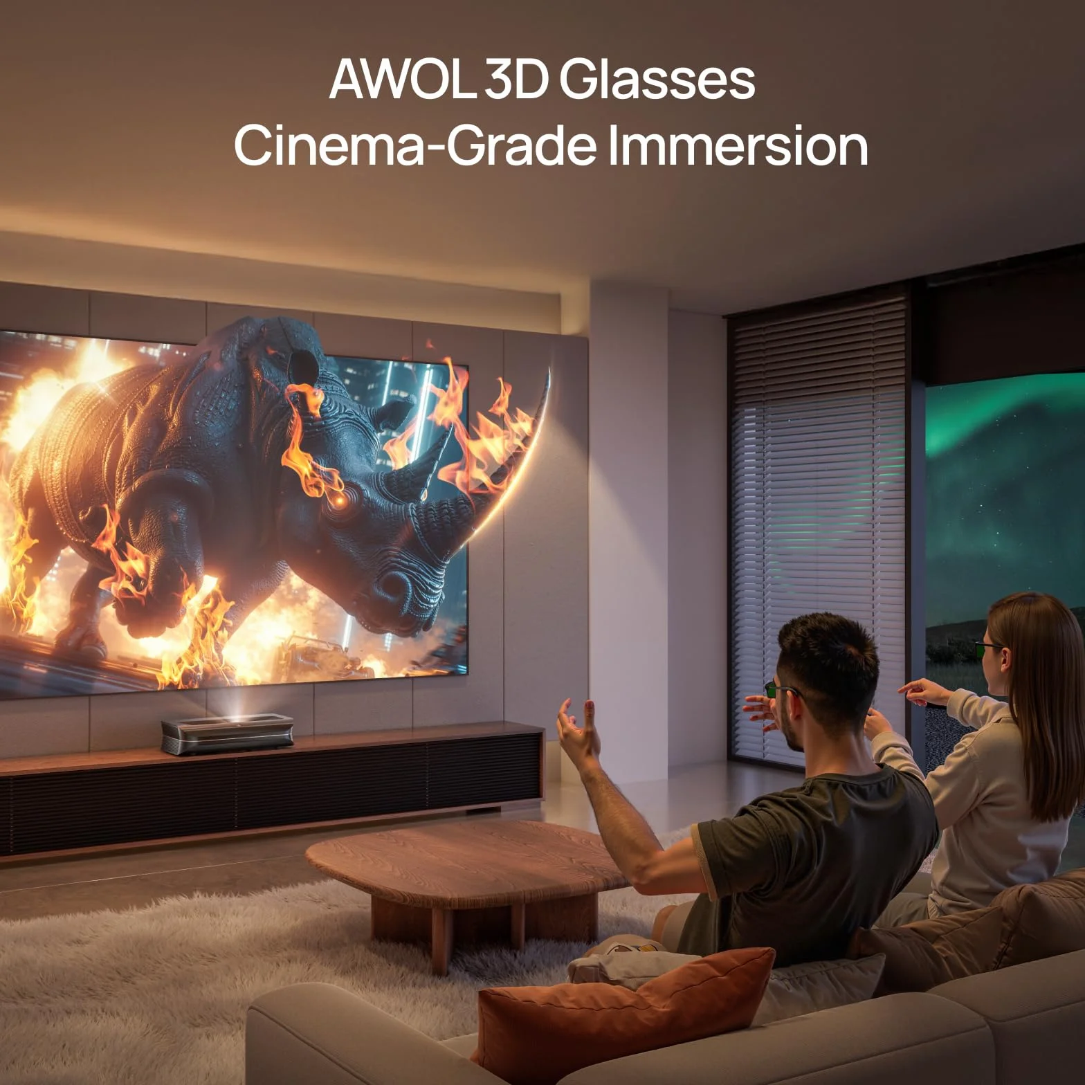 AWOL VISION DLP Link Okulary 3D Aktywna Migawka Kompatybilne z LTV-2500 LTV-3500 Vanish TV 1 Pakiet
