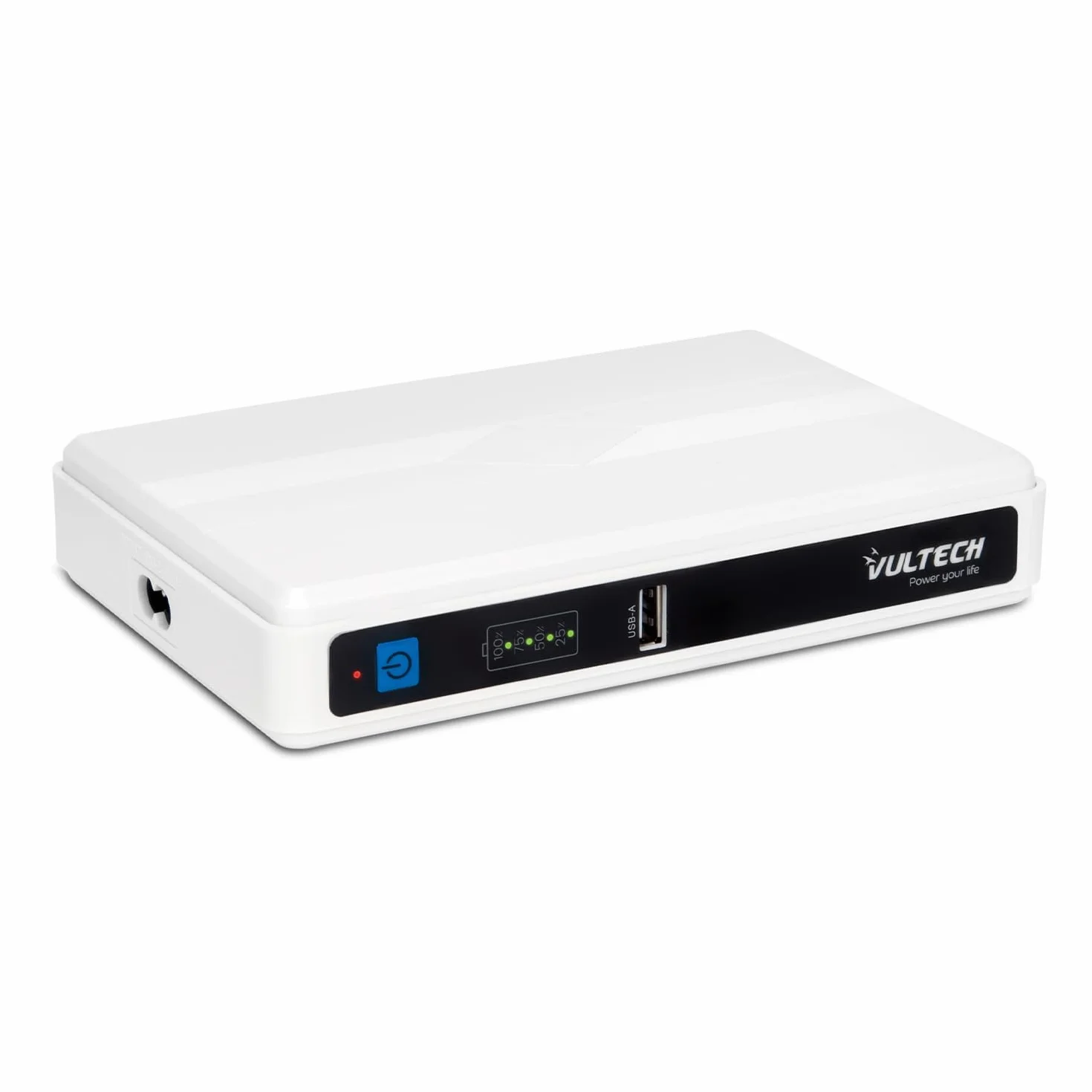 VulTech UPS60PWTC-DC Mini UPS 4350 mAh 60 W przenośny zasilacz awaryjny do routera modemu Power Bank Smartphone biały
