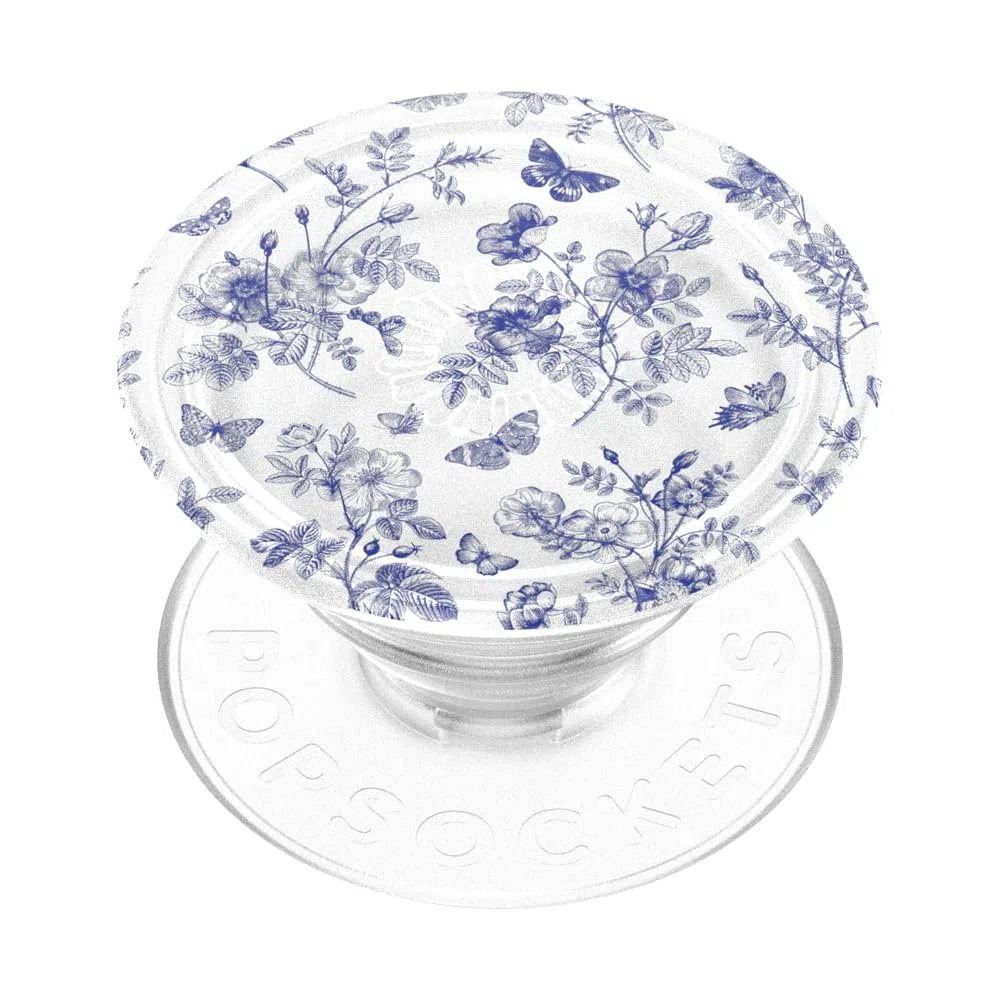 PopSockets: PopGrip Plant - Wykonany z materiałów roślinnych rozkładany uchwyt i stojak do telefonów z wymiennymi krążkami PopTop - English Country Side