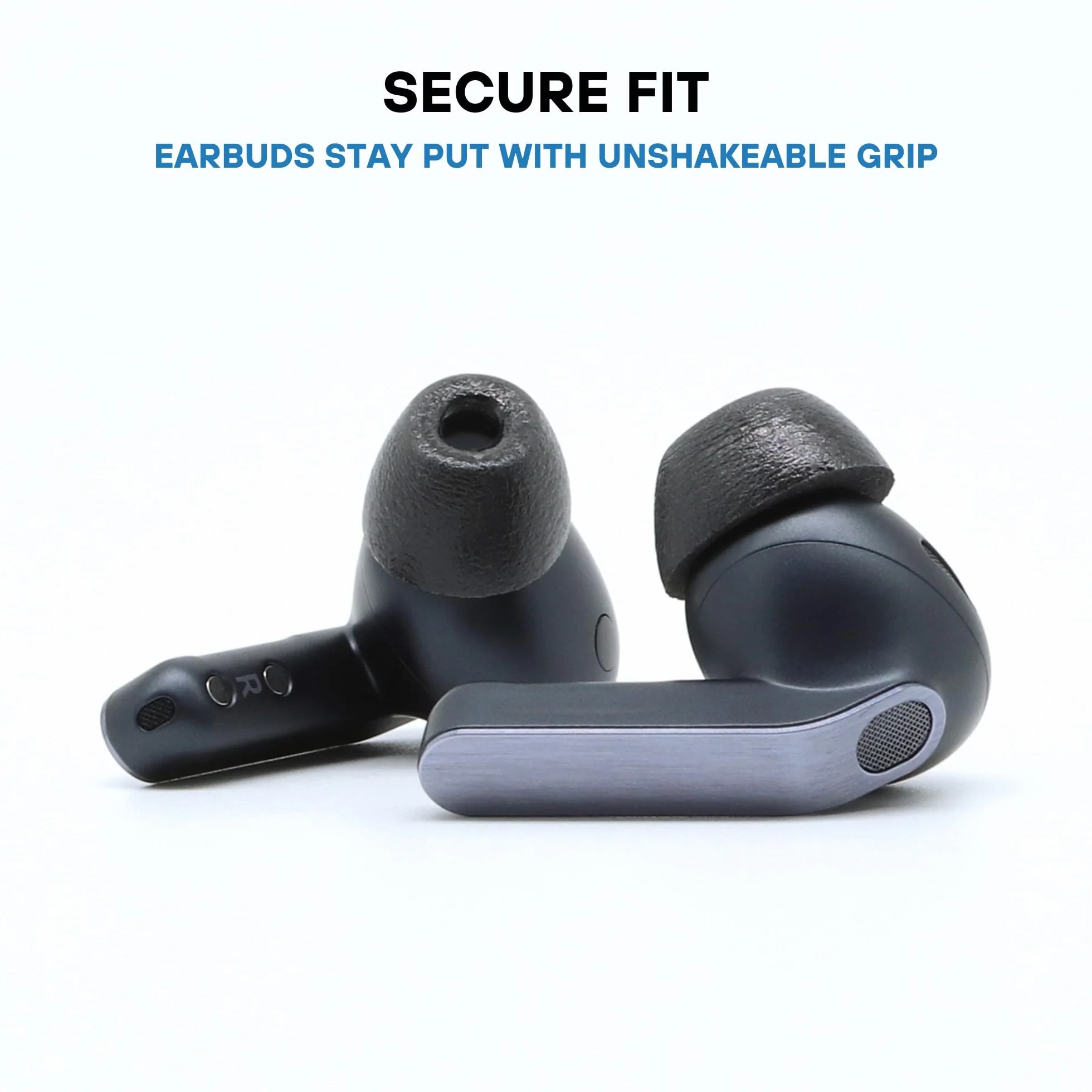Comply TrueGrip MAX | Premium Memory Foam Replacement Earbud Tips for Samsung Galaxy Buds3 Pro | Long Lasting Comfort, MAX Durability, Secure Fit, Superior Noise Isolation| Black (Medium) (3 Pairs)