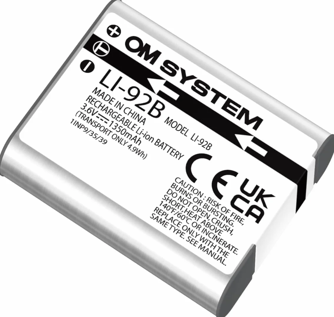 OM SYSTEM LI-92B Akumulator 1350mAh do Tough TG-7, Olympus TG-6, TG-5, DS-9500
