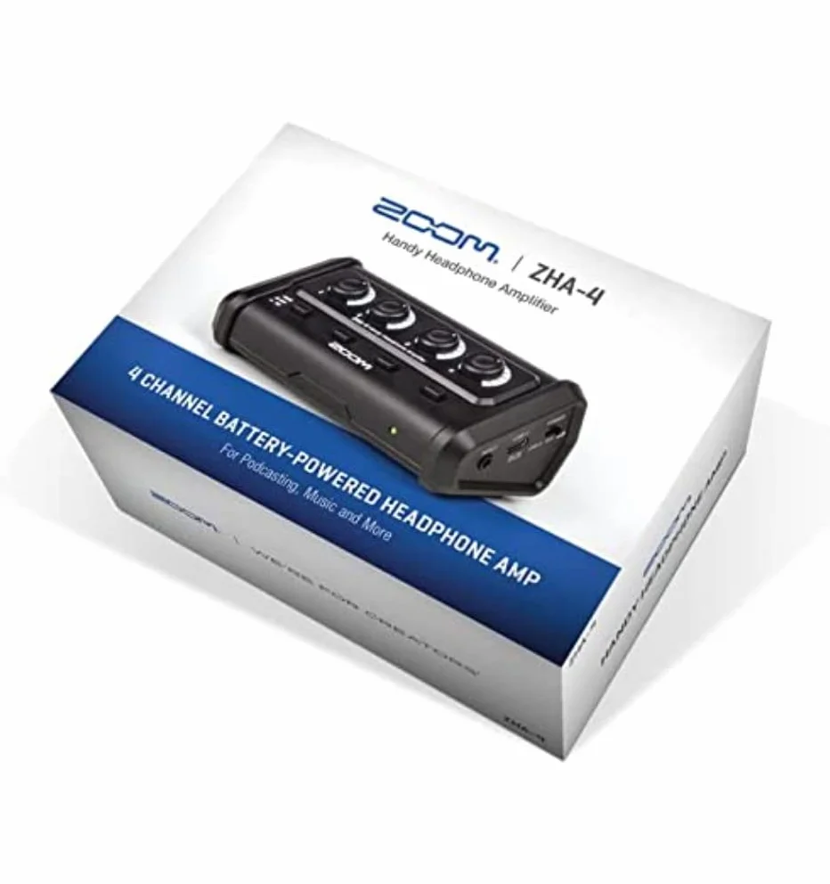 ZOOM ZHA-4 mobilny wzmacniacz słuchawkowy 4 gniazda 3,5 mm