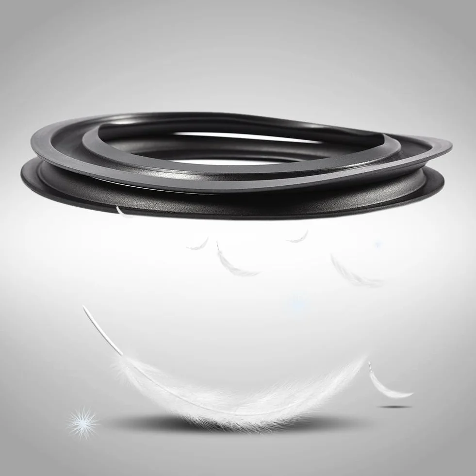 2 szt. 6 cali / 156 mm perforowana gumowa krawędź głośnika do naprawy części zamiennych czarny DIY głośnik obudowa naprawa gumowa krawędź łatwa w instalacji