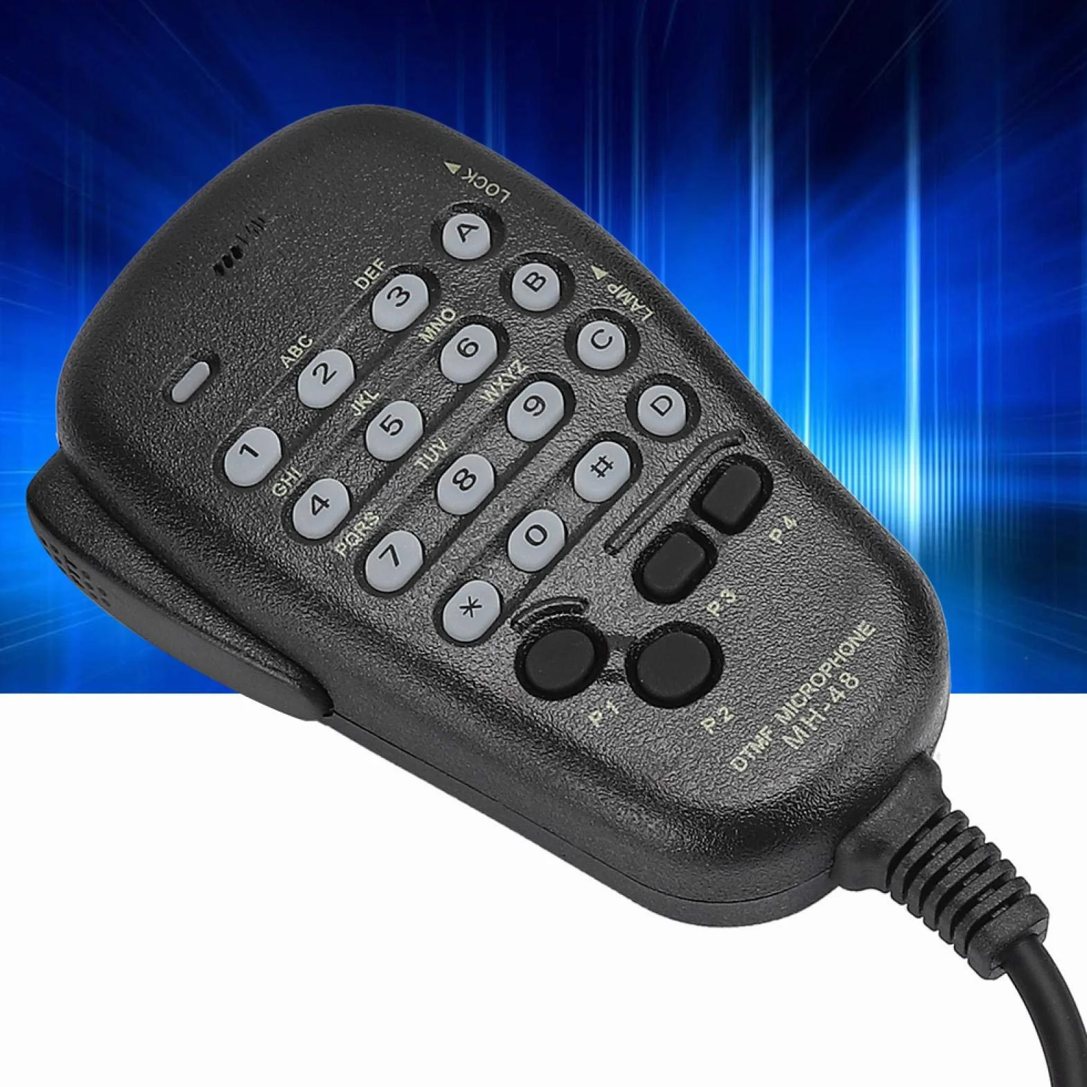 Dwukierunkowy radiowy mikrofon z głośnikiem, 6-pinowy ręczny mikrofon MH-48 DTMF kompatybilny ze stacją radiową FT-7800R, FT-7800E, FT-7800, FT-7900R, FT-8800R, FT-8800E,