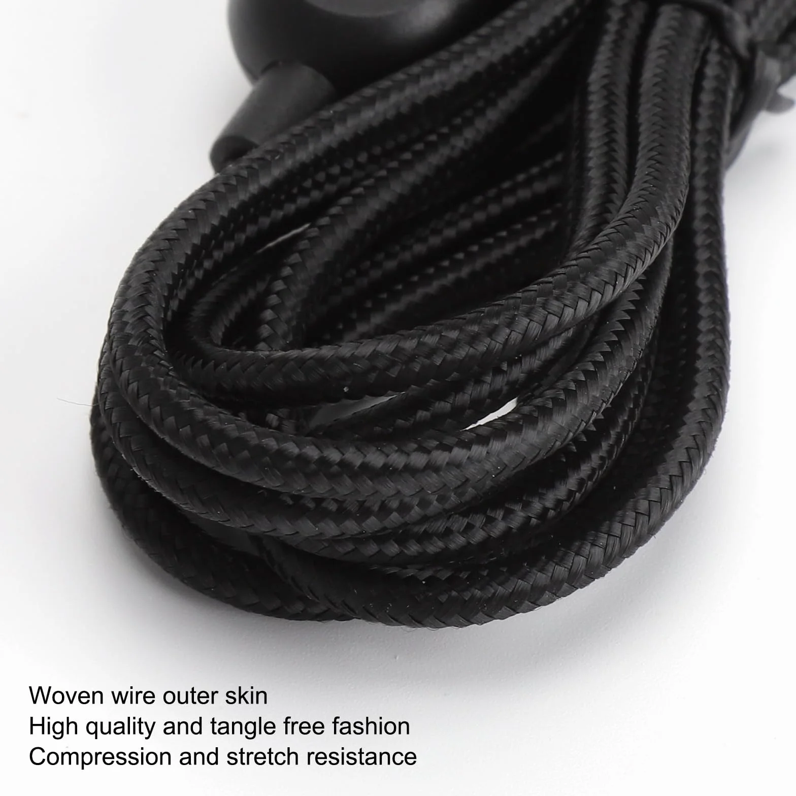 TNSLAND Zestaw słuchawkowy gamingowy, zapasowy kabel audio 200 cm, z regulacją głośności, kompatybilny z G Pro, G Pro X, G433, G233, czarny