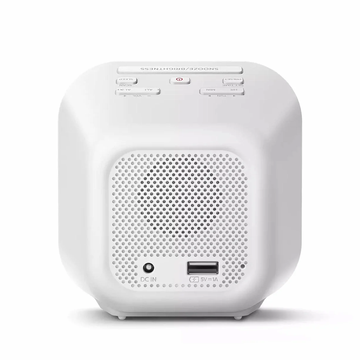 Philips Wake-Up TAR4406/12 Budzik, Biały, 12 x 12 cm