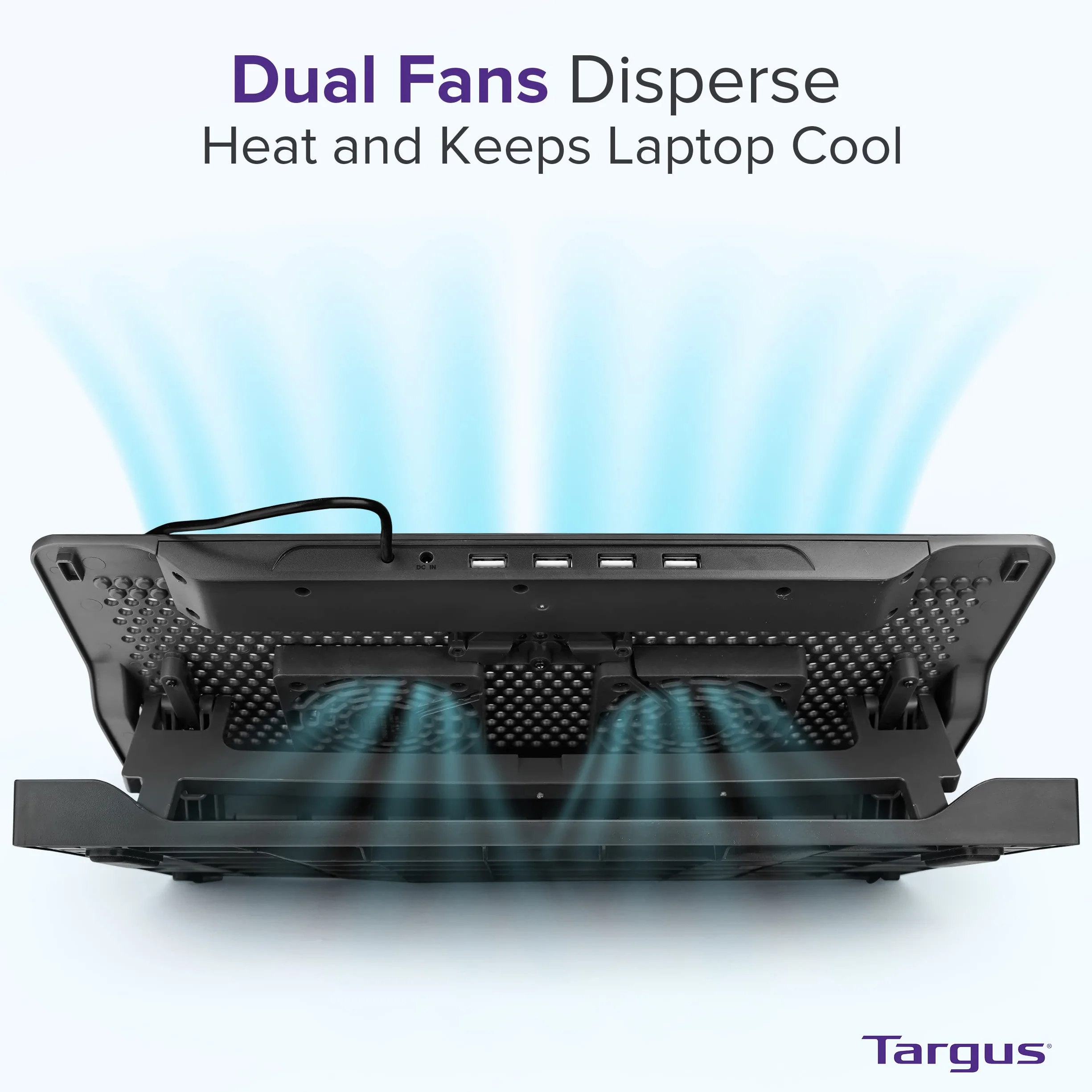Targus 43.2 cm Dual Fan Laptop Chill Mat Plus Podkładka Chłodząca AWE81EU