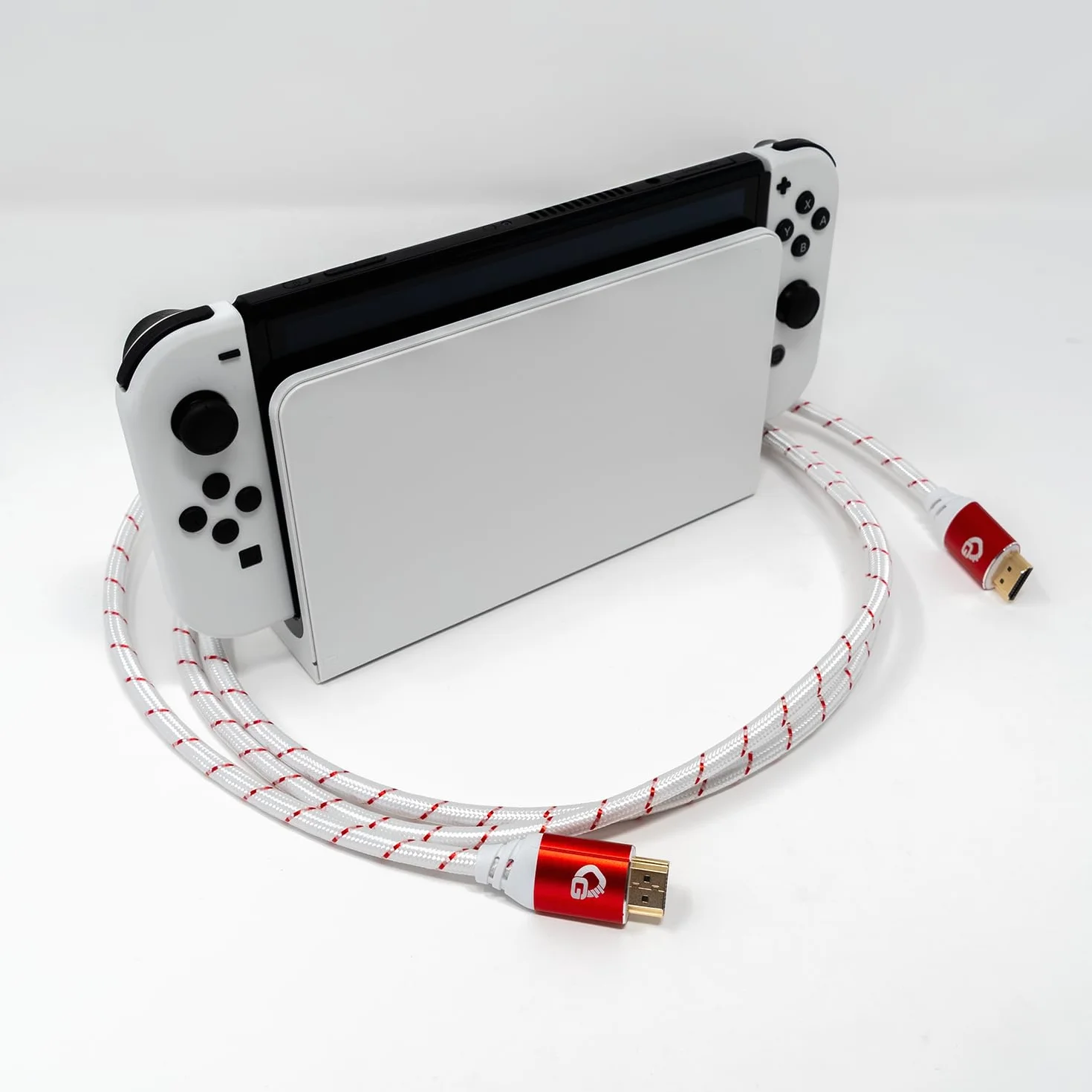New Game Red kabel HDMI 2.1b o długości 5 m, certyfikat Ultra High Speed, 8K 60Hz, eARC, ALLM, VRR, DSC – kompatybilny z PS5, Xbox Series X/S, Nintendo Switch, PC, kolor biały, 1