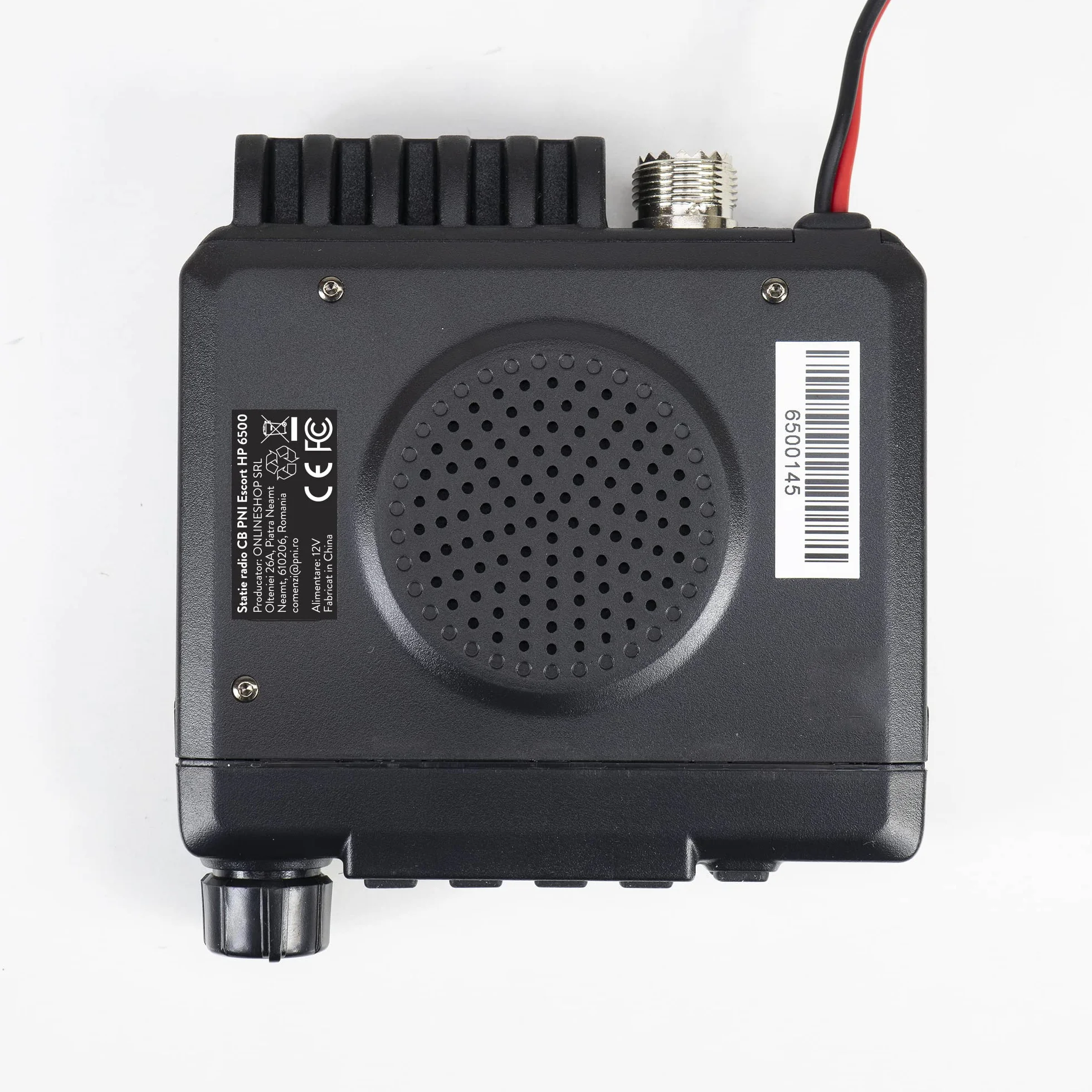 CB Radio PNI Escort HP 6500, Citizen Band, multistandard, 4W, 12V, ASQ, RF Gain, wtyczka do zapalniczki w zestawie, przełącznik AM/FM tylko dla pasma UE