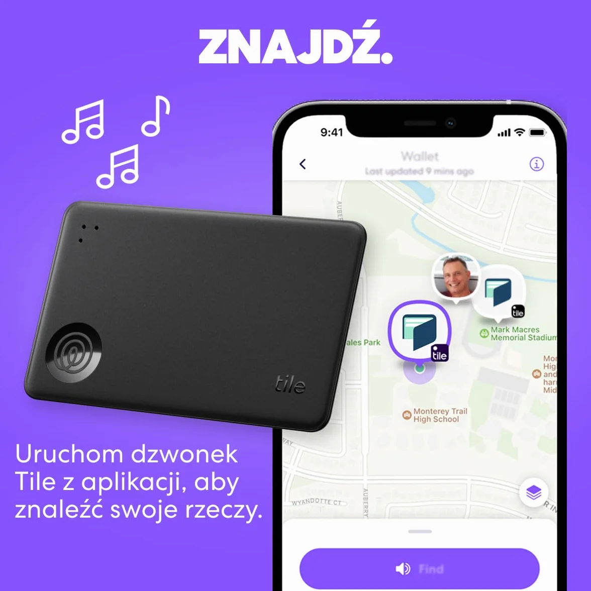 Tile by Life360 Starter Pack - lokalizatory Bluetooth ułatwiające znajdowanie kluczy, portfeli i innych rzeczy. Zgodność: iOS i Android. Znajdowanie telefonu. 2 szt. (czarny Mate/Slim)