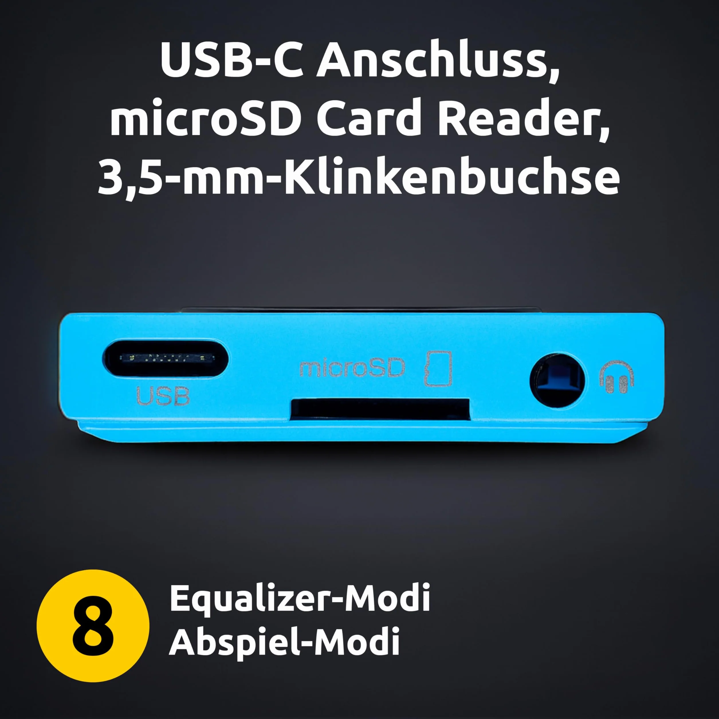 Intenso Odtwarzacz MP3 1,8 cala Bluetooth Niebieski