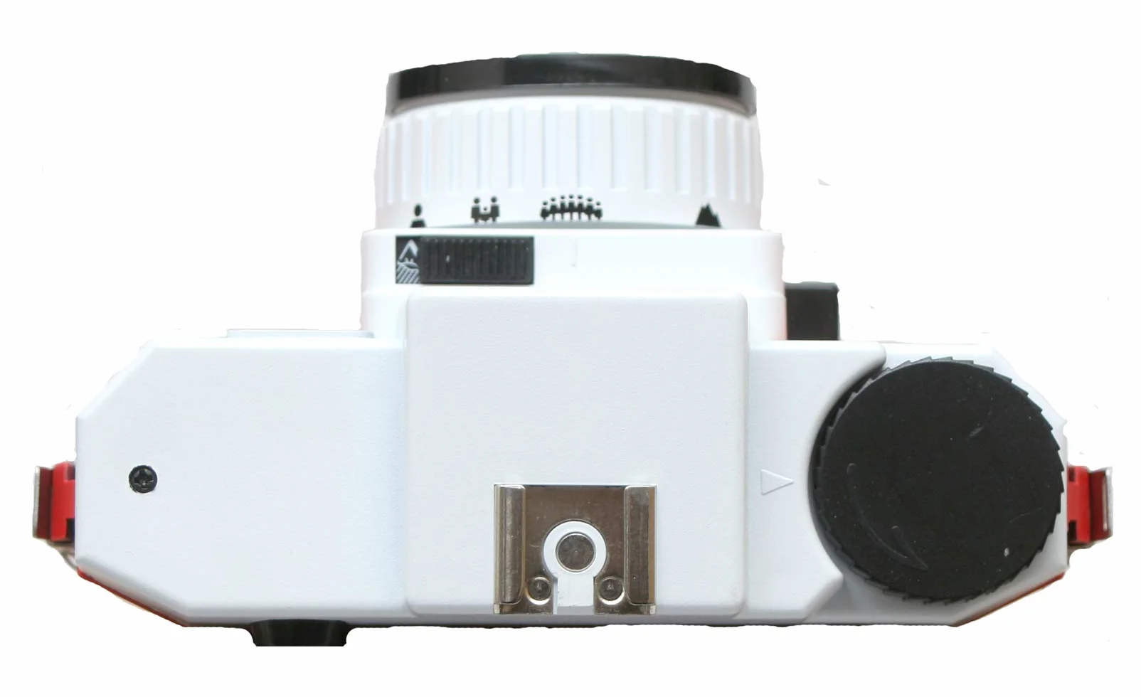 Holga 120N biała górna czerwona kamera filmowa 120 formatów