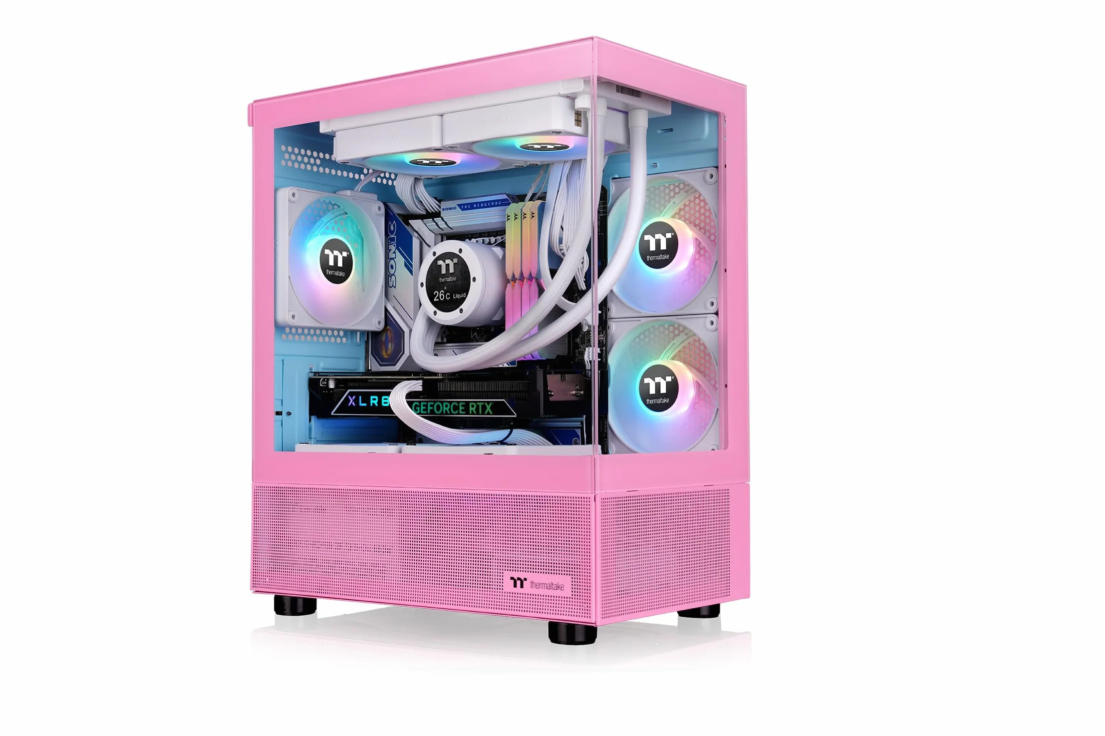 Thermaltake View 170 TG ARGB | Micro Chassis | Bubble Pink