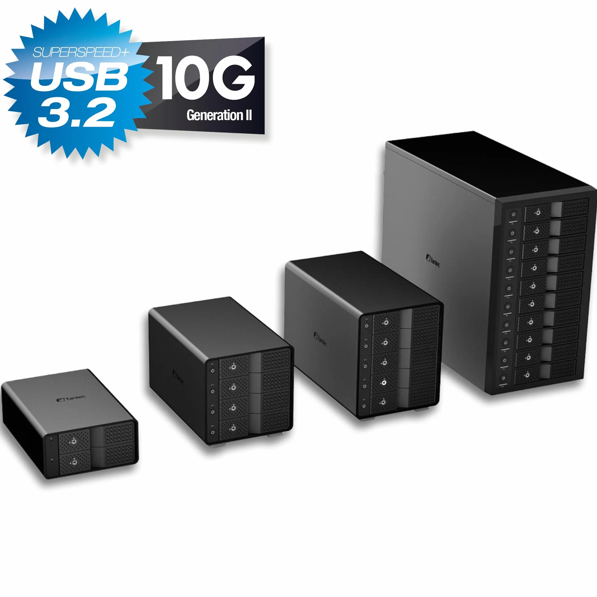 FANTEC Obudowa dysku twardego MB-X10U31, USB 3.1 Gen2 (10 Gbit/s)