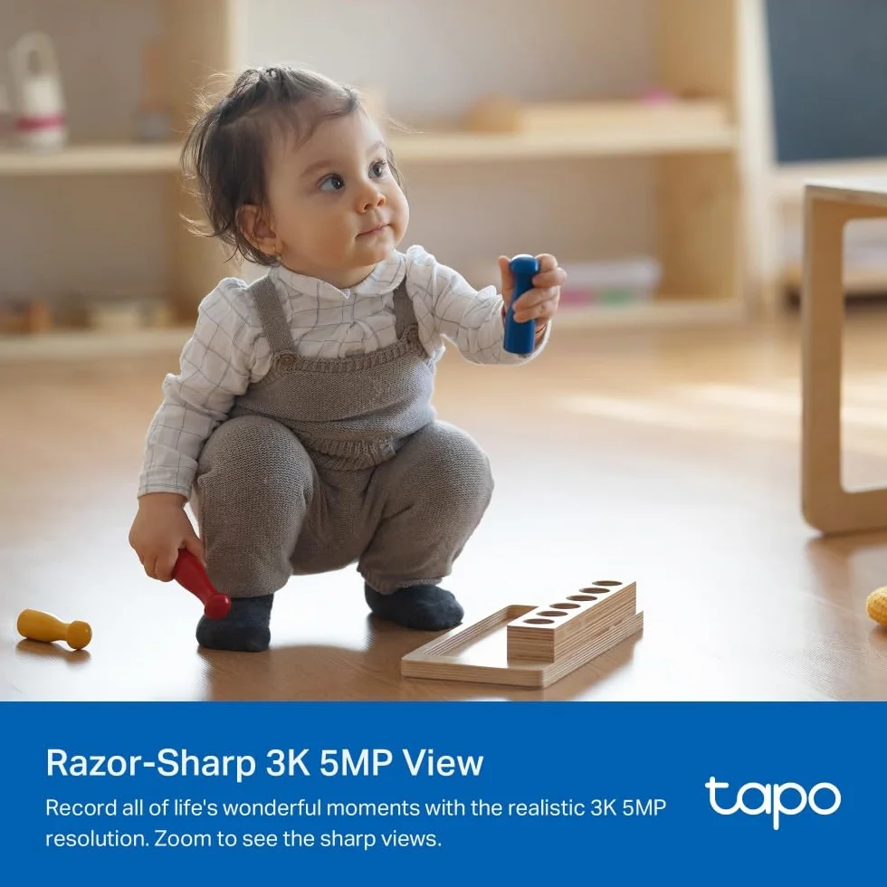 Tapo C232 kamera monitorująca Wi-Fi 360°, Ethernet/WLAN, 3K 5 MP, śledzenie ruchu, widoczność w nocy, dwukierunkowe audio, kompatybilna z Alexa i Google Assistant, karta micro SD do 512 GB