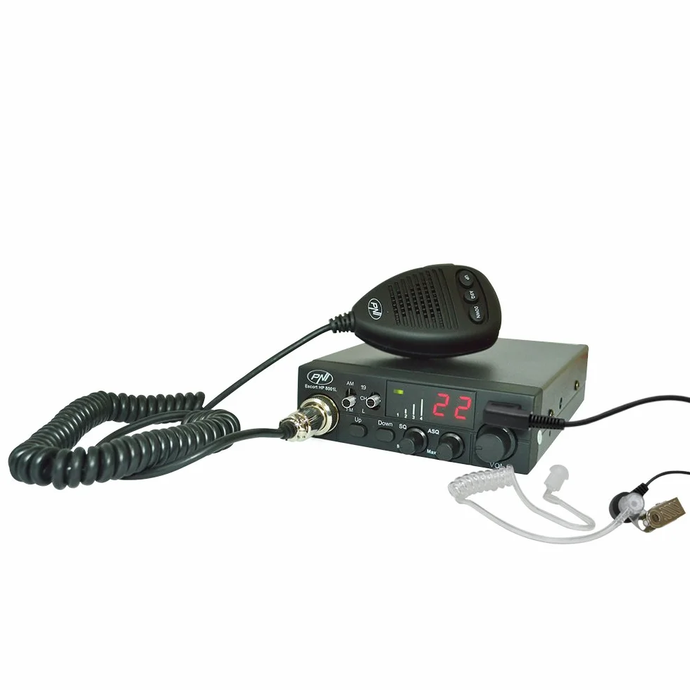 Odbiornik/nadajnik CB PNI Escort HP 8001L regulowana funkcja blokady ASQ 4W + HS81L