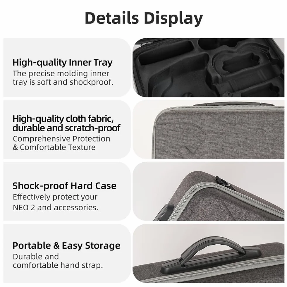 Futerał do DJI Neo 2 Motion Fly More Combo, torba podróżna 33 x 27.5 x 11.4 cm