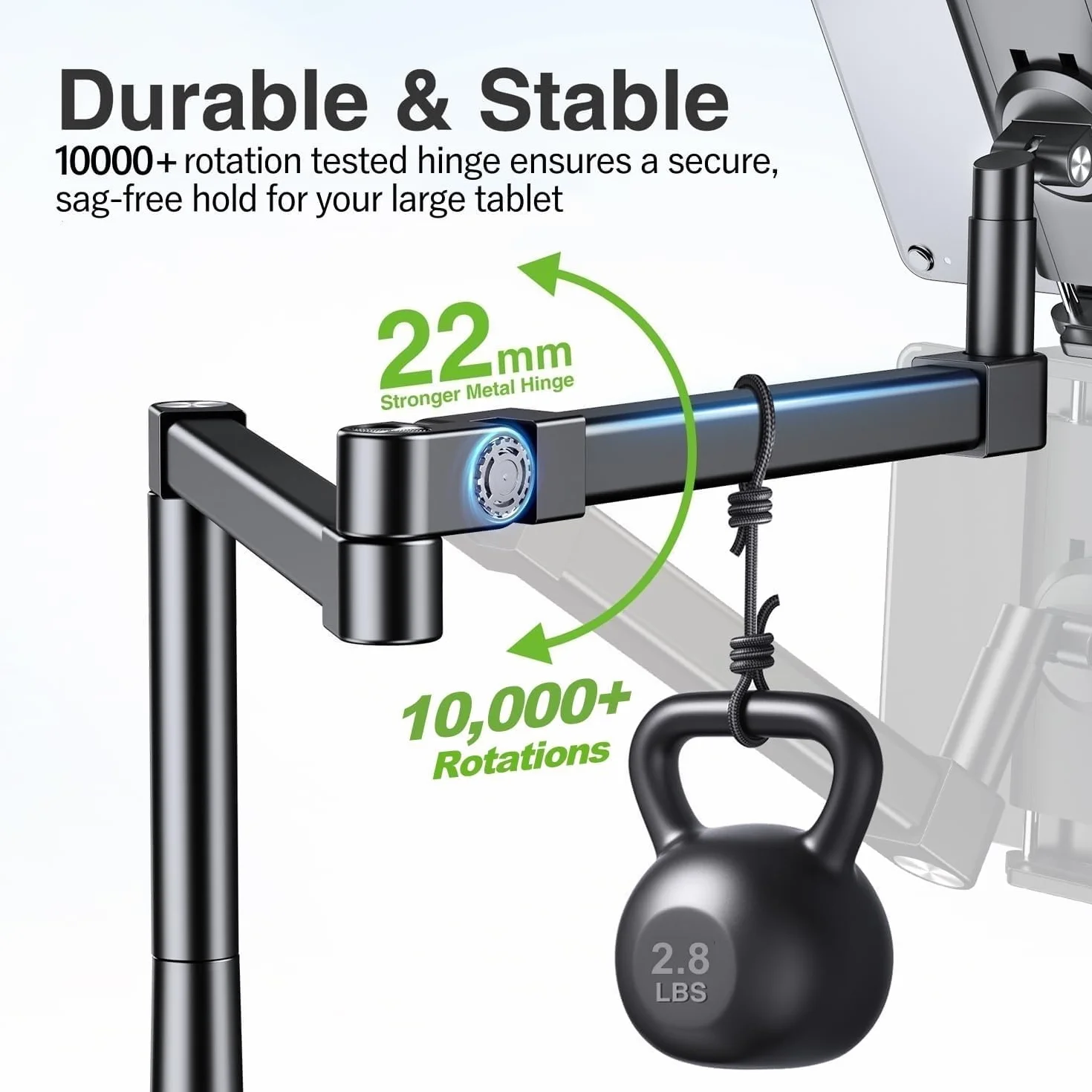 Elitehood Uchwyt na iPada 71 cm Aluminiowy Regulowany Stojak na Tablet