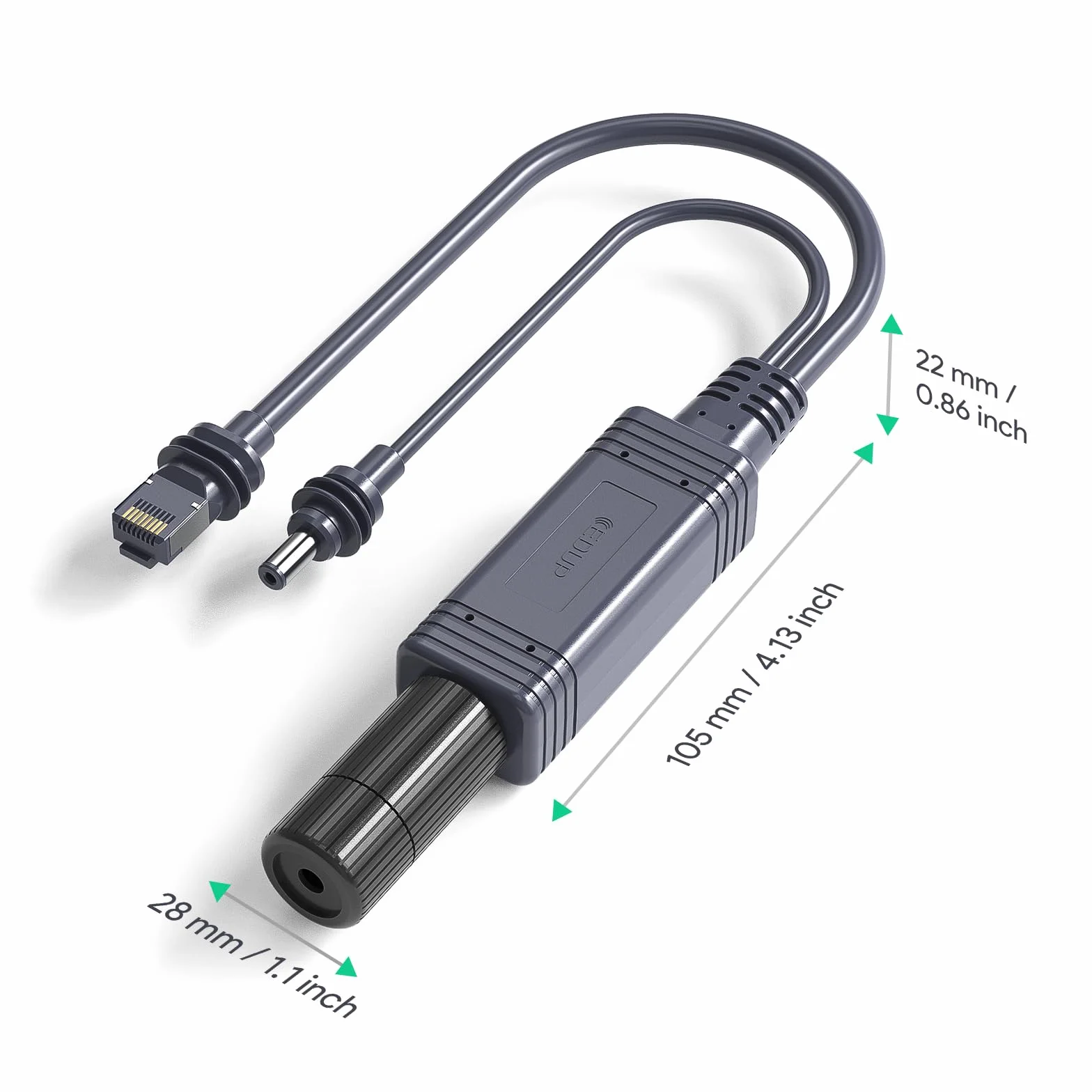 Starlink Mini rozgałęźnik PoE - wodoodporny kabel Ethernetowy Starlink IP68 z adapterem Starlink RJ45 i DC do mini Starlink Dishy, idealny do użytku wewnątrz i w pomieszczeniach