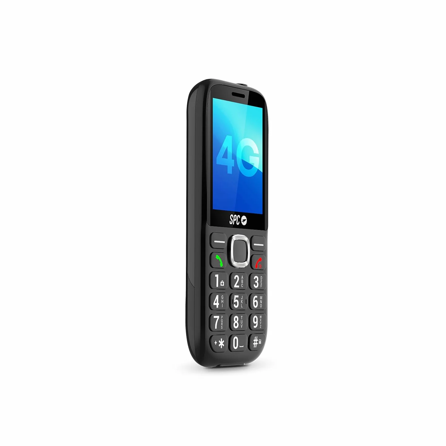 SPC Fortune 2 Max - telefon komórkowy dla seniorów z 4G | Wytrzymały ekran 2,4" i duże klawisze | 104 dB i podstawa ładująca | Przycisk SOS, profil lodu i konfiguracja. zdalny | 7J autonomia