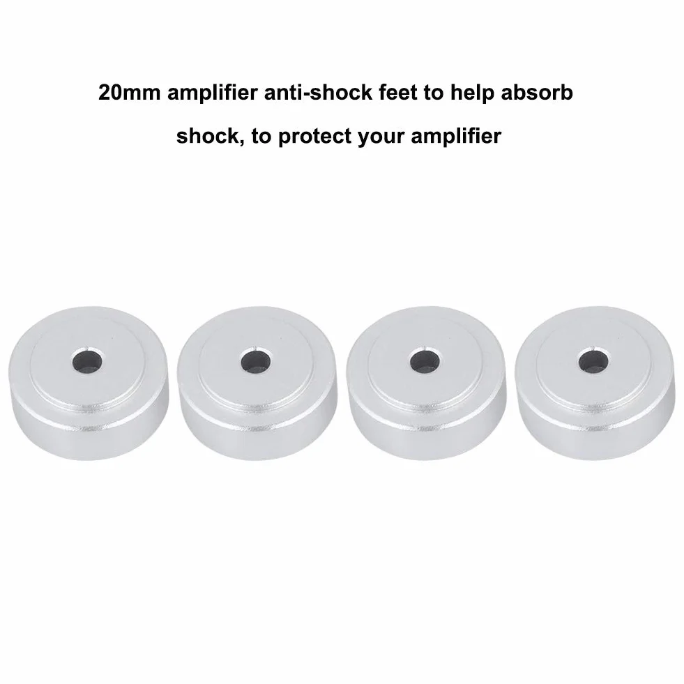 4 szt. 20 x 8 mm stop aluminium HIFI AMP głośnik, nóżki, amortyzator audio, podkładka pod nogi, czarny, srebrny, złoty, rozgałęźnik