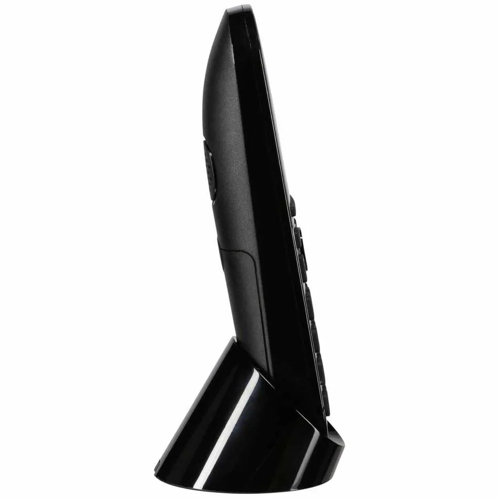 Panasonic KX-TGQ200GB DECT IP telefon (bezprzewodowy, kompatybilny z CAT-iq 2.0, tryb głośnomówiący, blokada dzwoniącego, Eco-Plus, telefon cyfrowy), czarny