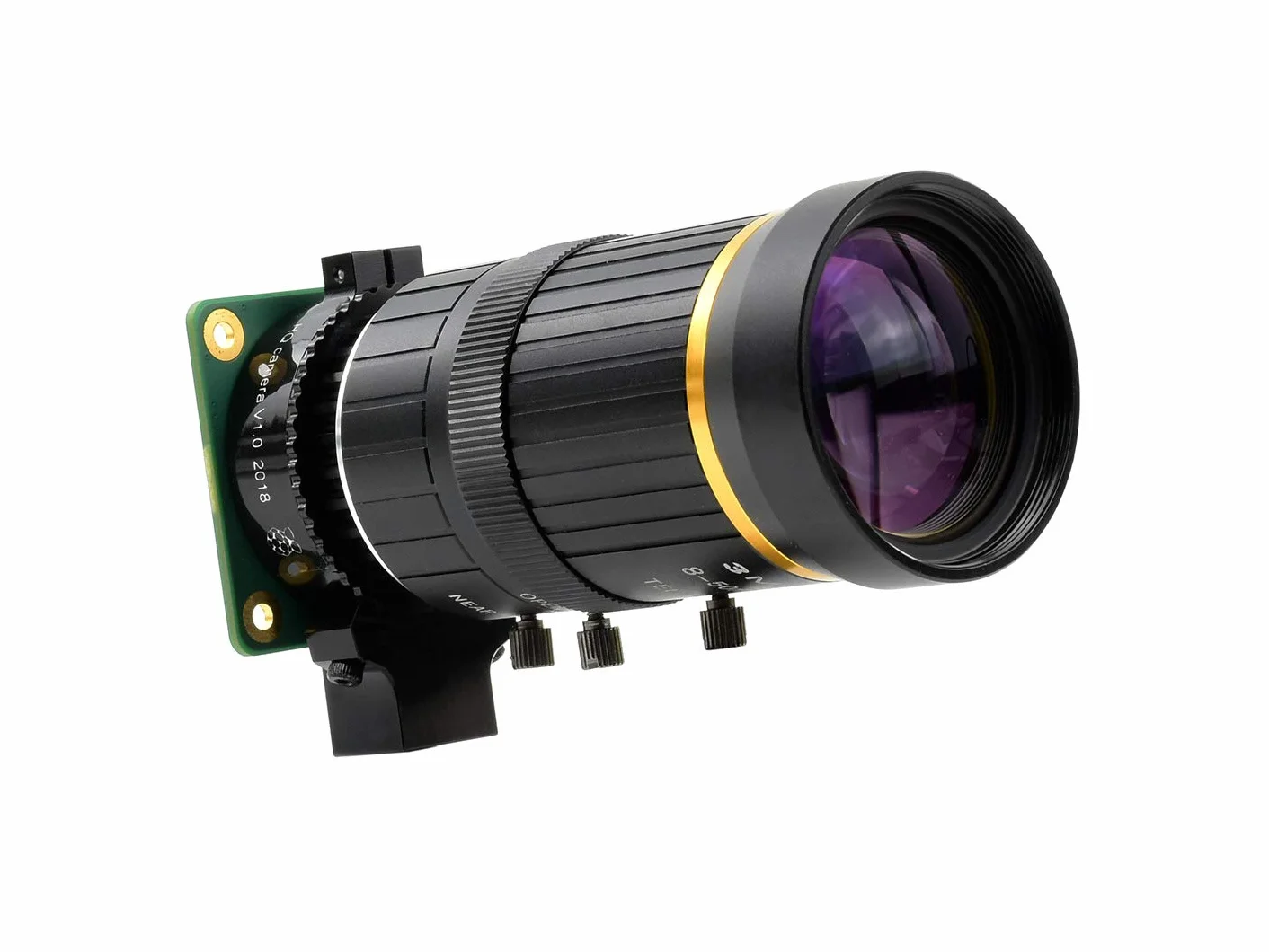 Waveshare 8-50mm C-Mount Zoom Lens for Raspberry Pi Camera