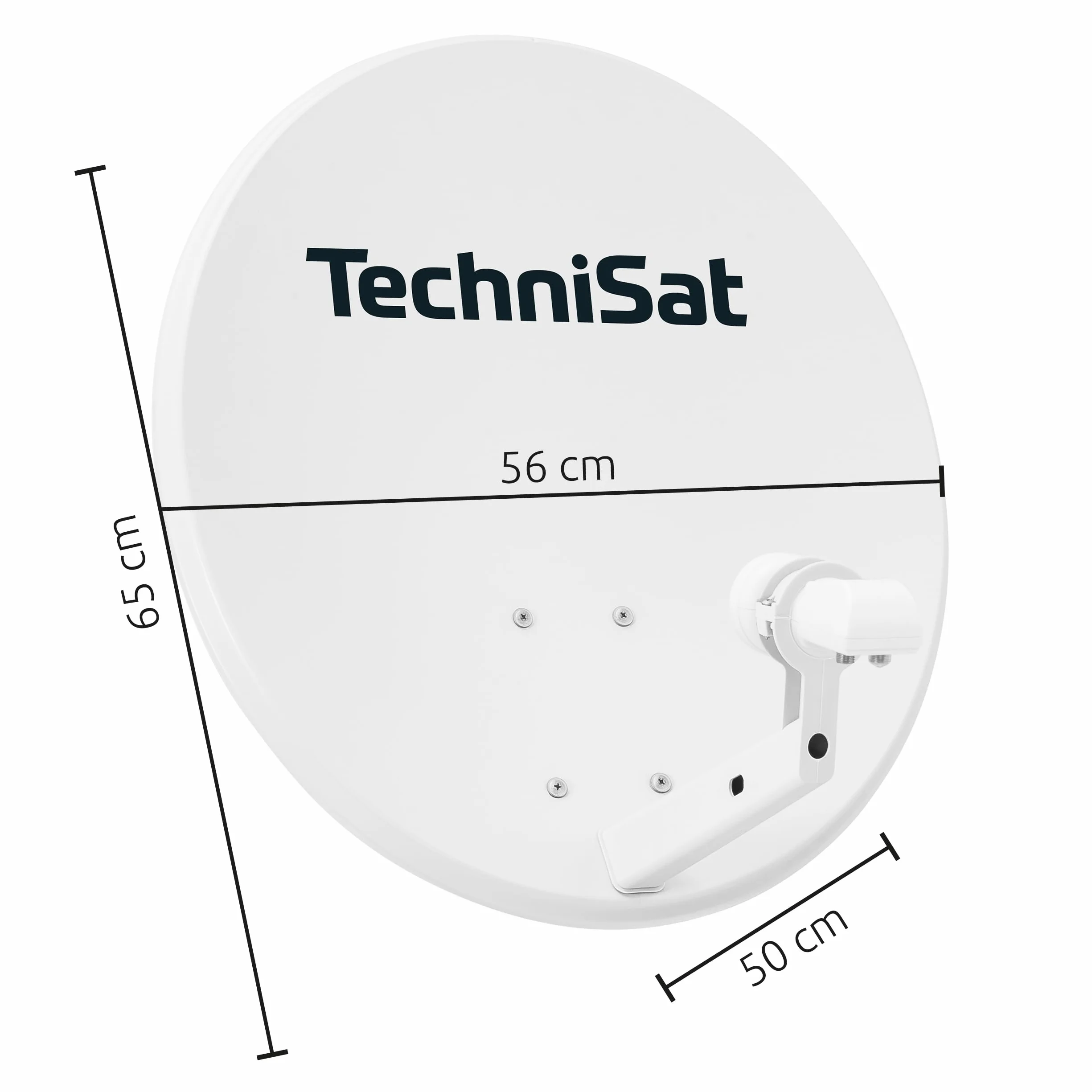 Technisat 1060/2882 Antena Satelitarna 60 cm Jasnoszary