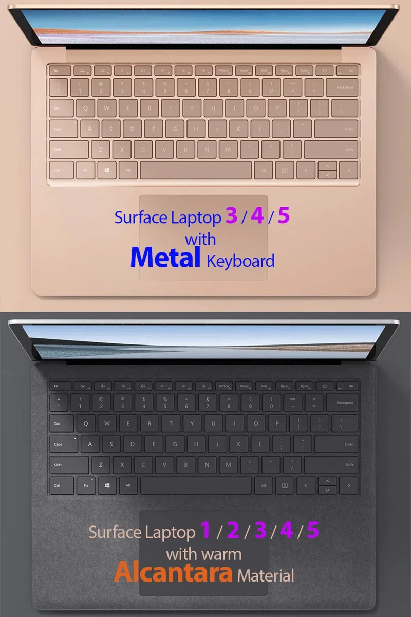 mCover Twarda obudowa kompatybilna z 13,5-calowym laptopem Microsoft Surface 1/2/3/4 z klawiaturą materiału Alcantara (nie do metalowej klawiatury) - fioletowa