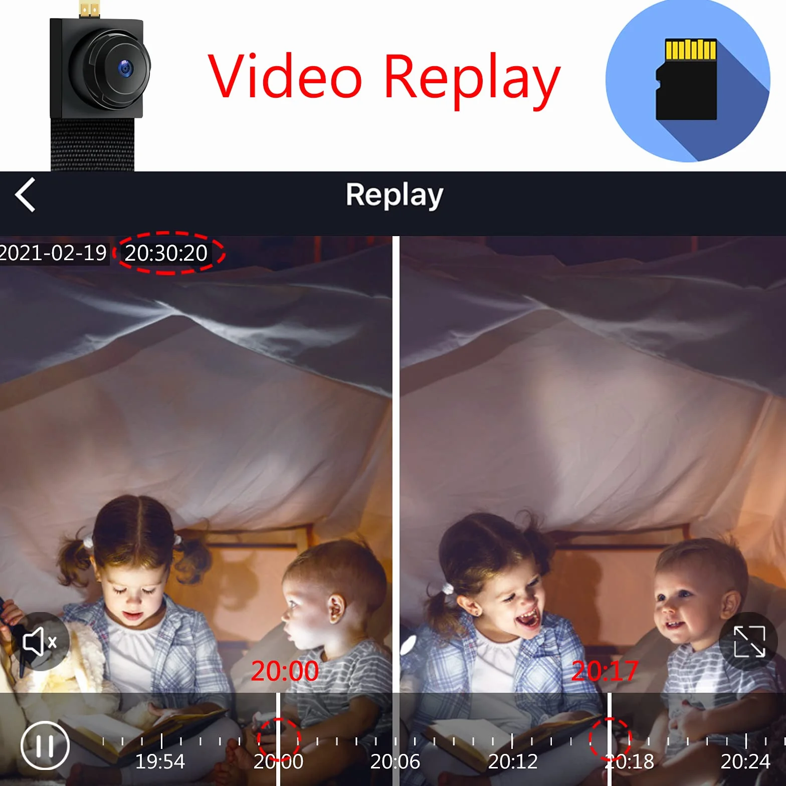 LXMIMI Mini kamera WiFi 1080p HD noktowizor wykrywanie ruchu Android iOS