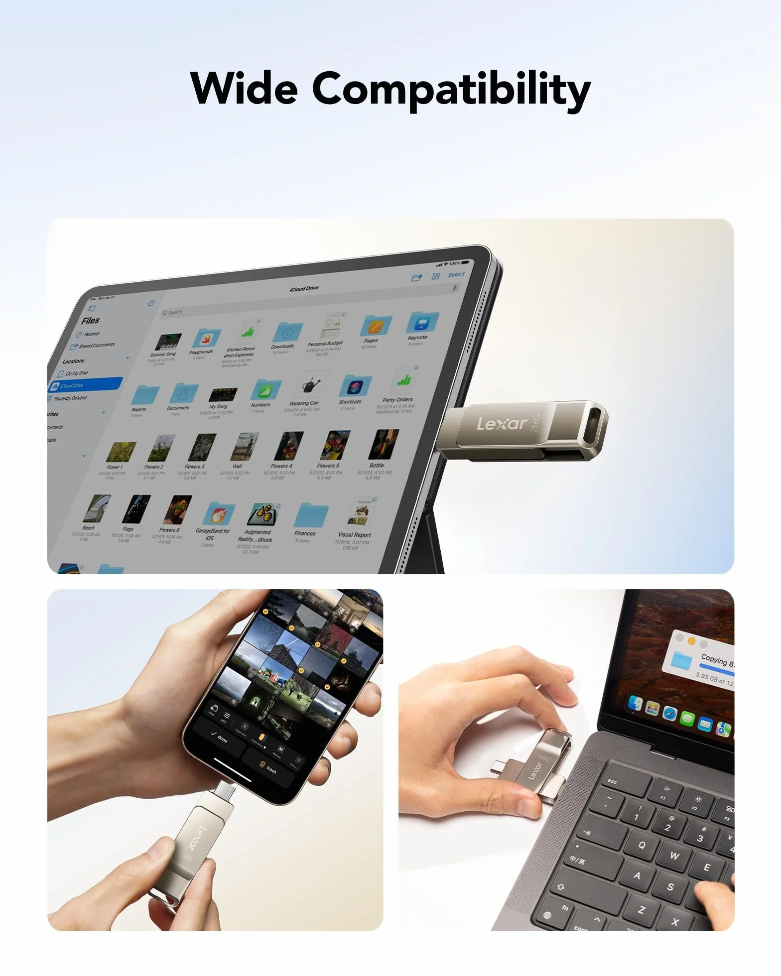 Lexar D40E Podwójny napęd 256 GB, USB 3.2 Gen 1, typ C, pamięć flash USB-C, metalowa obudowa, obrotowa konstrukcja, pendrive (LJDD40E256G-BNSNG)