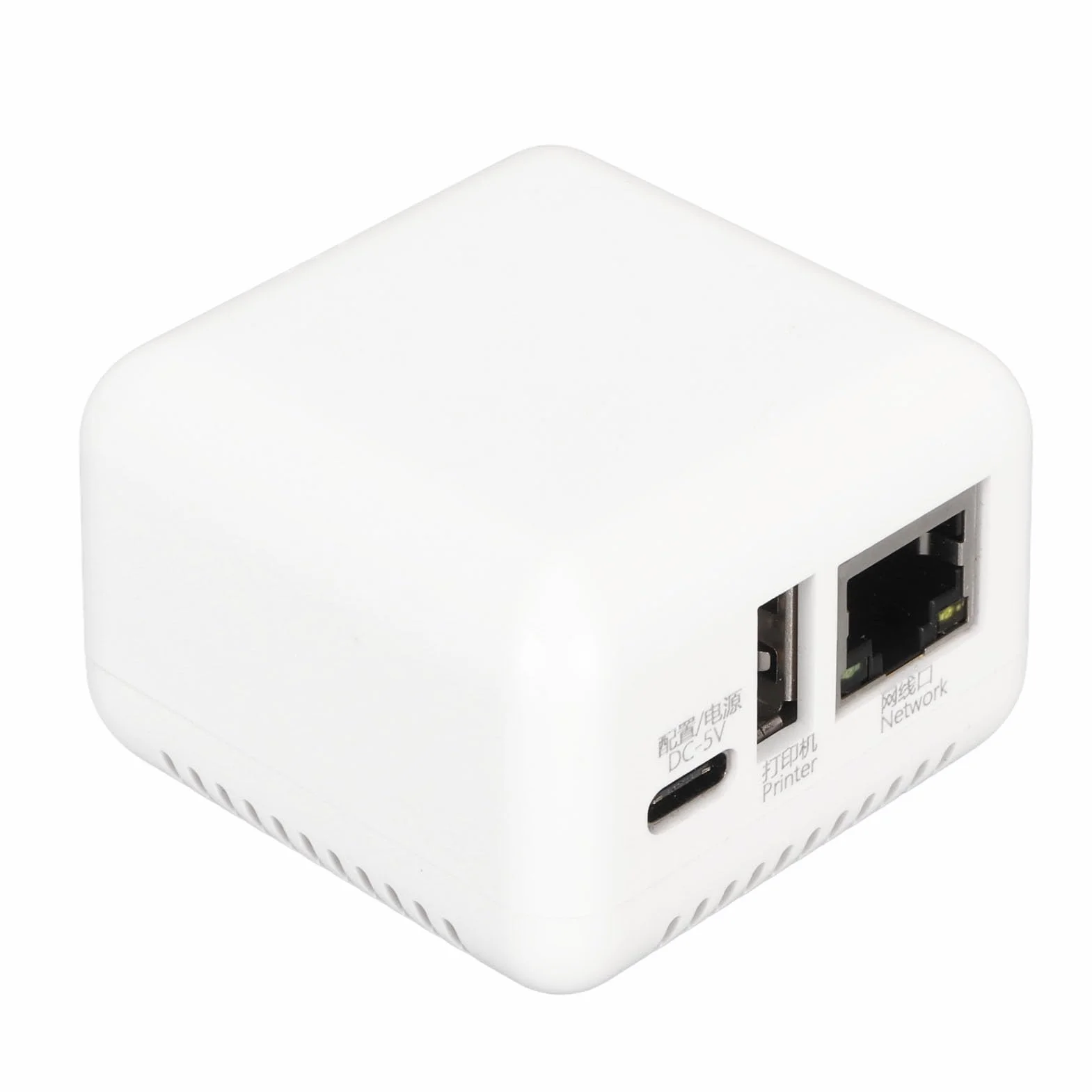 Sieciowy Serwer Druku USB 2.0, Serwer Udostępniania Wydruku LAN Obsługujący Drukowanie Obrazów i Tekstu, dla Drukarni Office School (wtyczka UE)