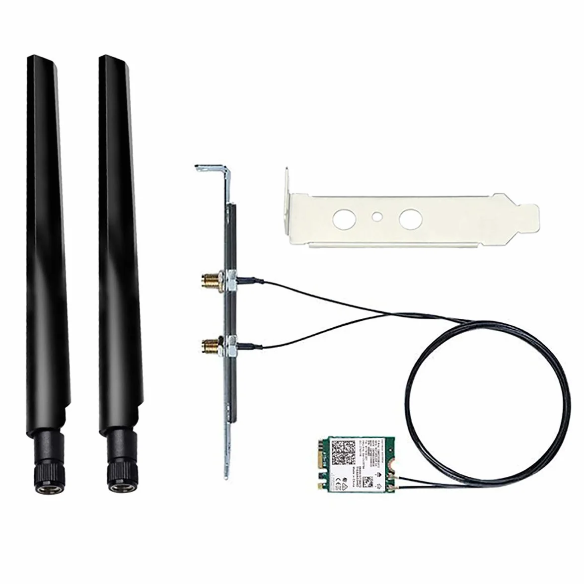 Intel AX210 Wi-Fi 6E Bluetooth 5.3 3000 Mbps M.2 2230 Key E Adapter AX210NGW NGFF WiFi 6 karta 802.11ax/ac z anteną 6dBi