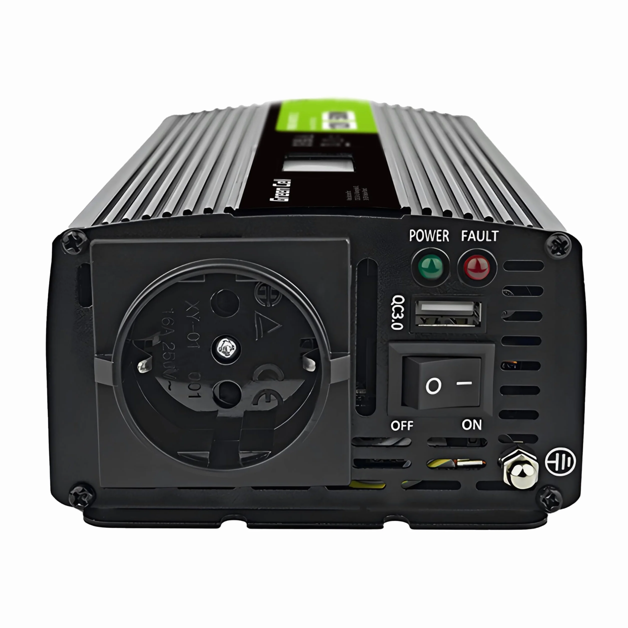 Green Cell Przetwornica napięcia LCD 500 W/1000 W 12 V do 230 V Czysty konwerter napięcia sinusoidalnego PowerInverter DC AC Karawana przetwornica napięcia sinusoidalnego