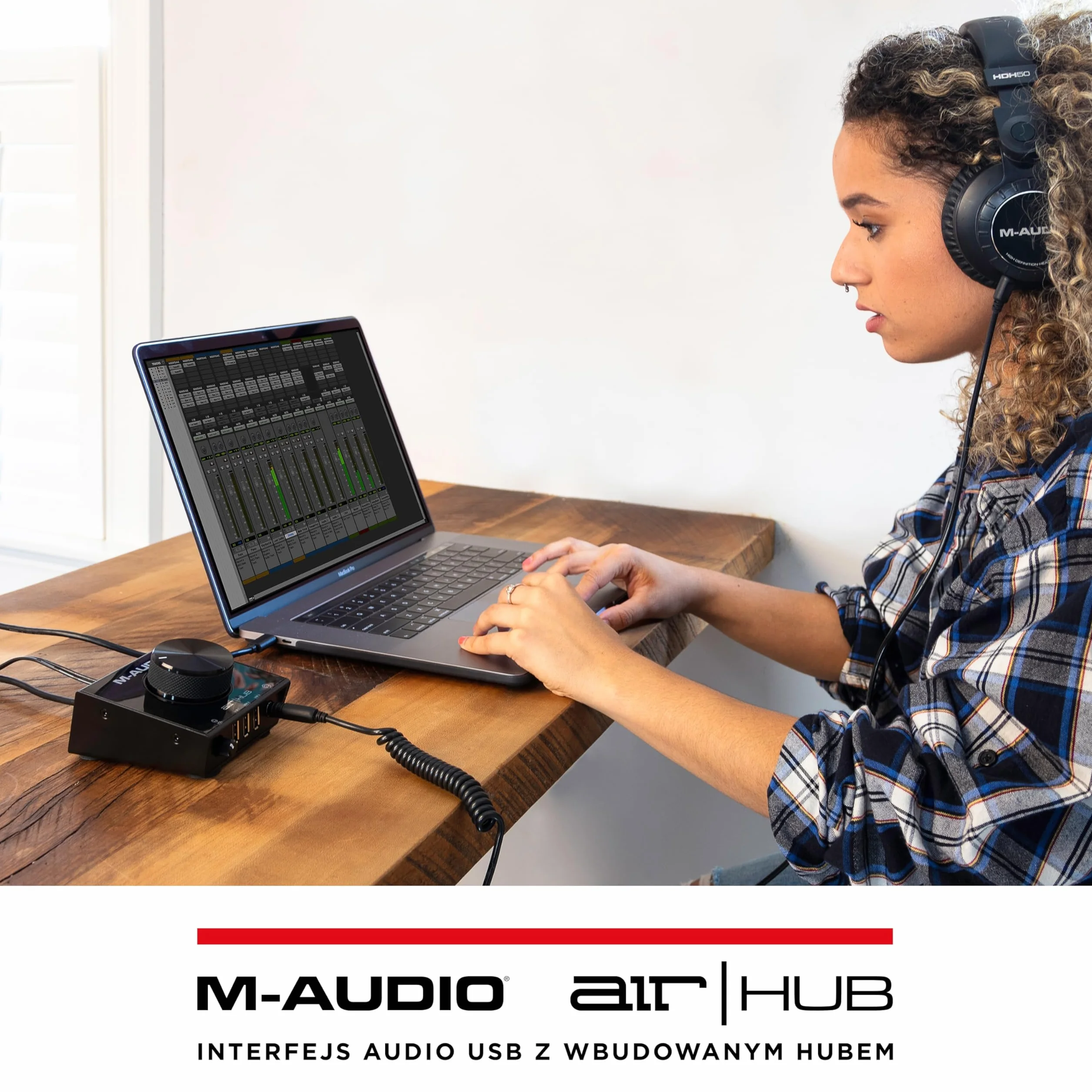 M-Audio AIR HUB Interfejs audio USB USB-C 3-portowy hub
