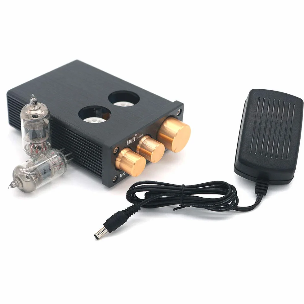 DollaTek 6J1 Mini przedwzmacniacz lampowy próżniowy Audio Hi-Fi przedwzmacniacz stereo kontrola wysokich basów
